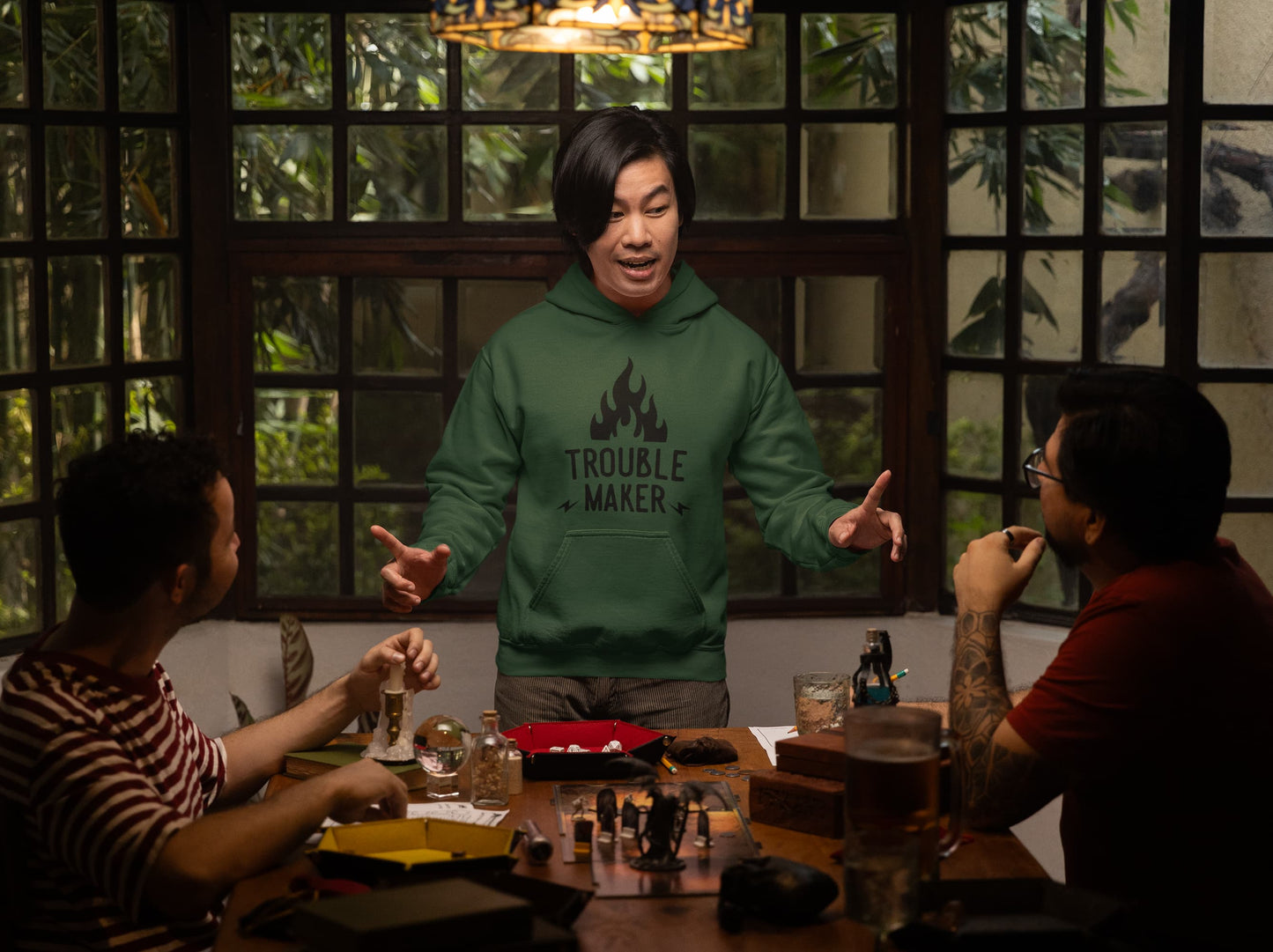 Men's Olive Green Hoodie