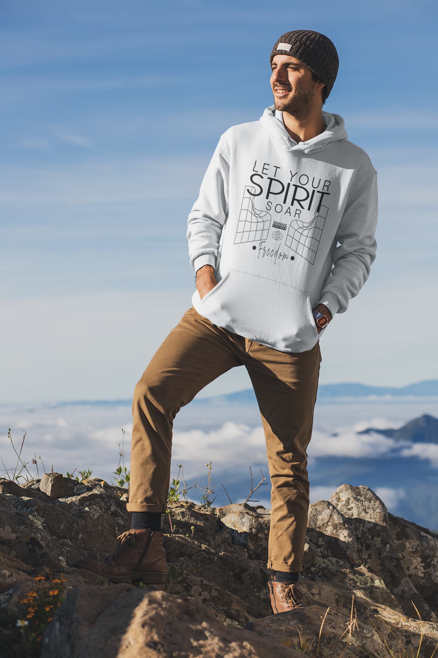 Men's White Hoodies