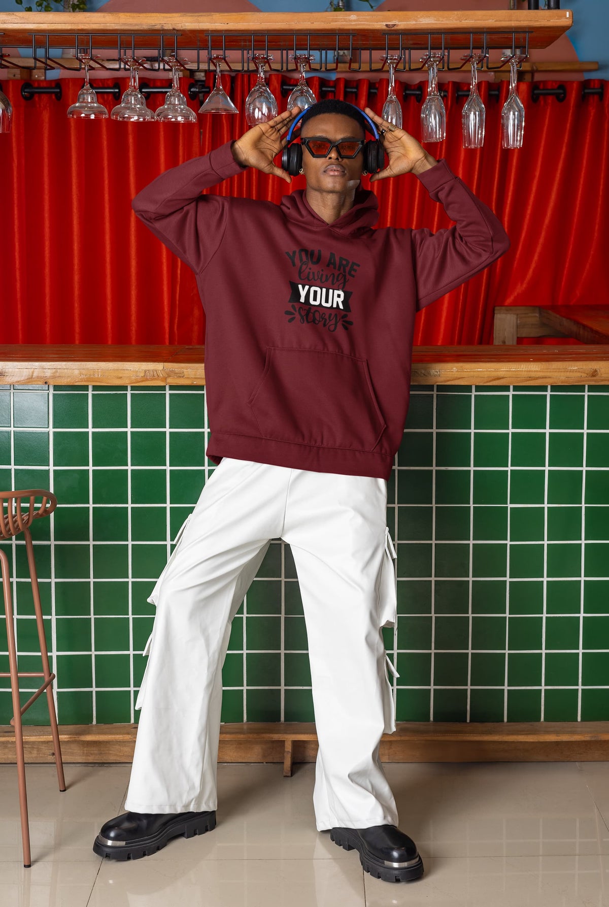 MENS MAROON HOODIES 