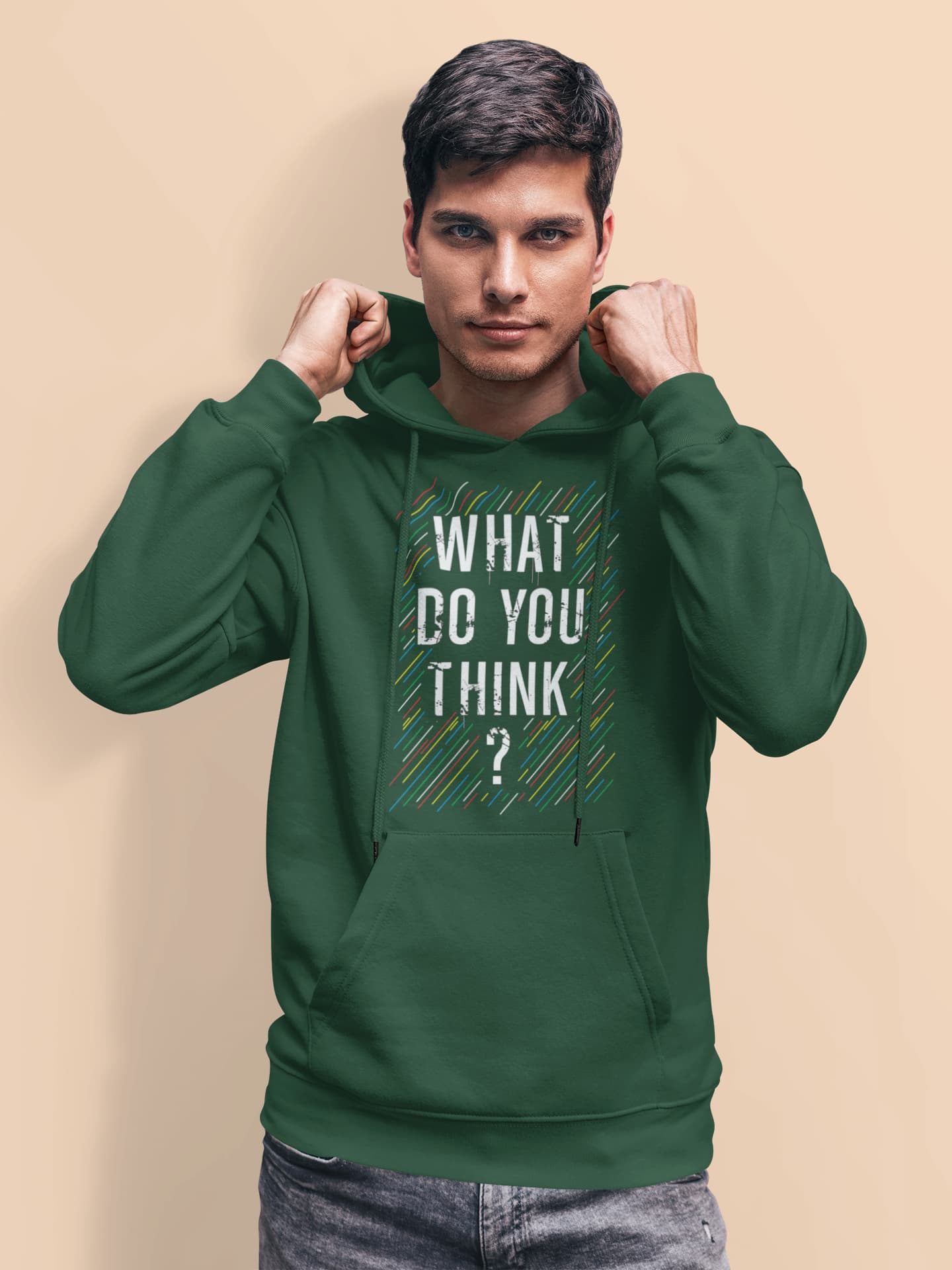 Men's Olive Green Hoodies