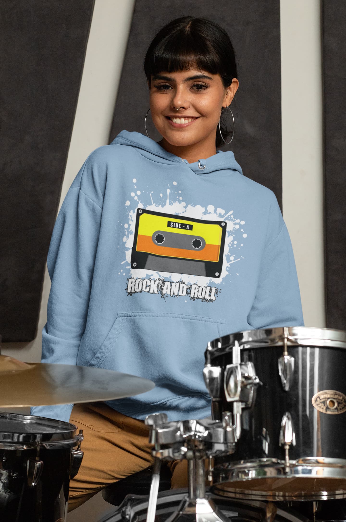 Women's Baby Blue Hoodies