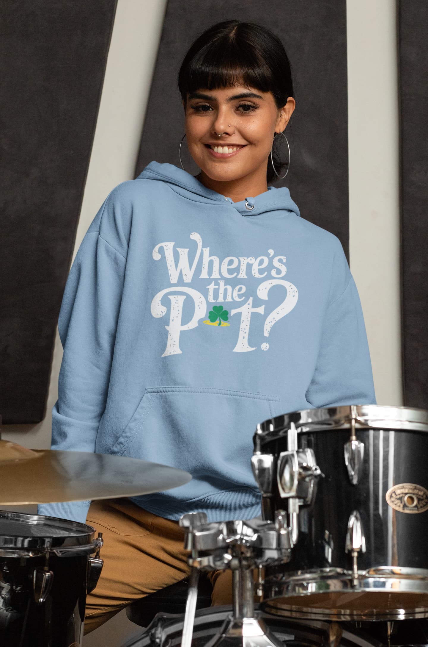 Men's Baby Blue Hoodies