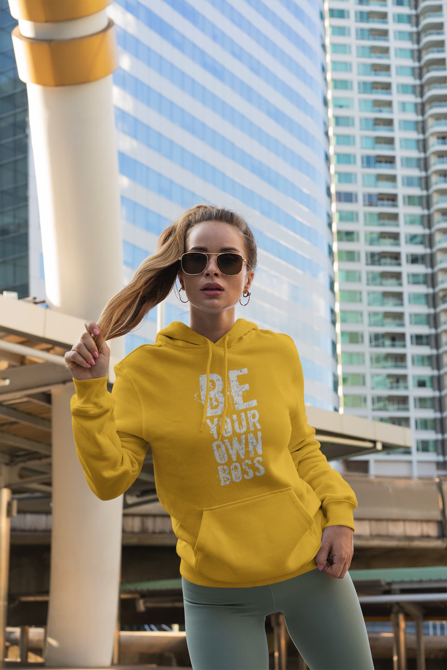 Men's Golden Yellow Hoodies