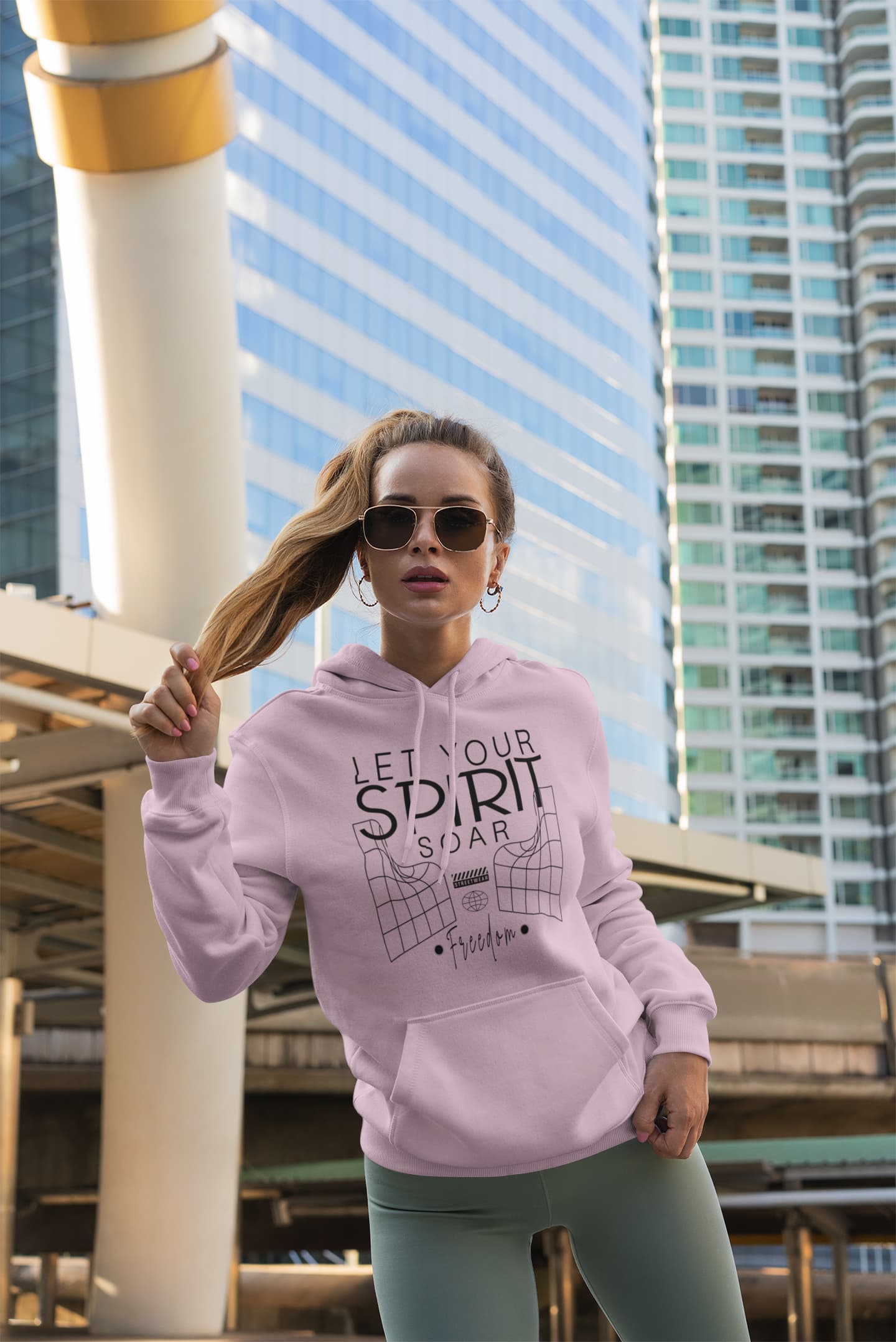 Women's Light Pink Hoodies