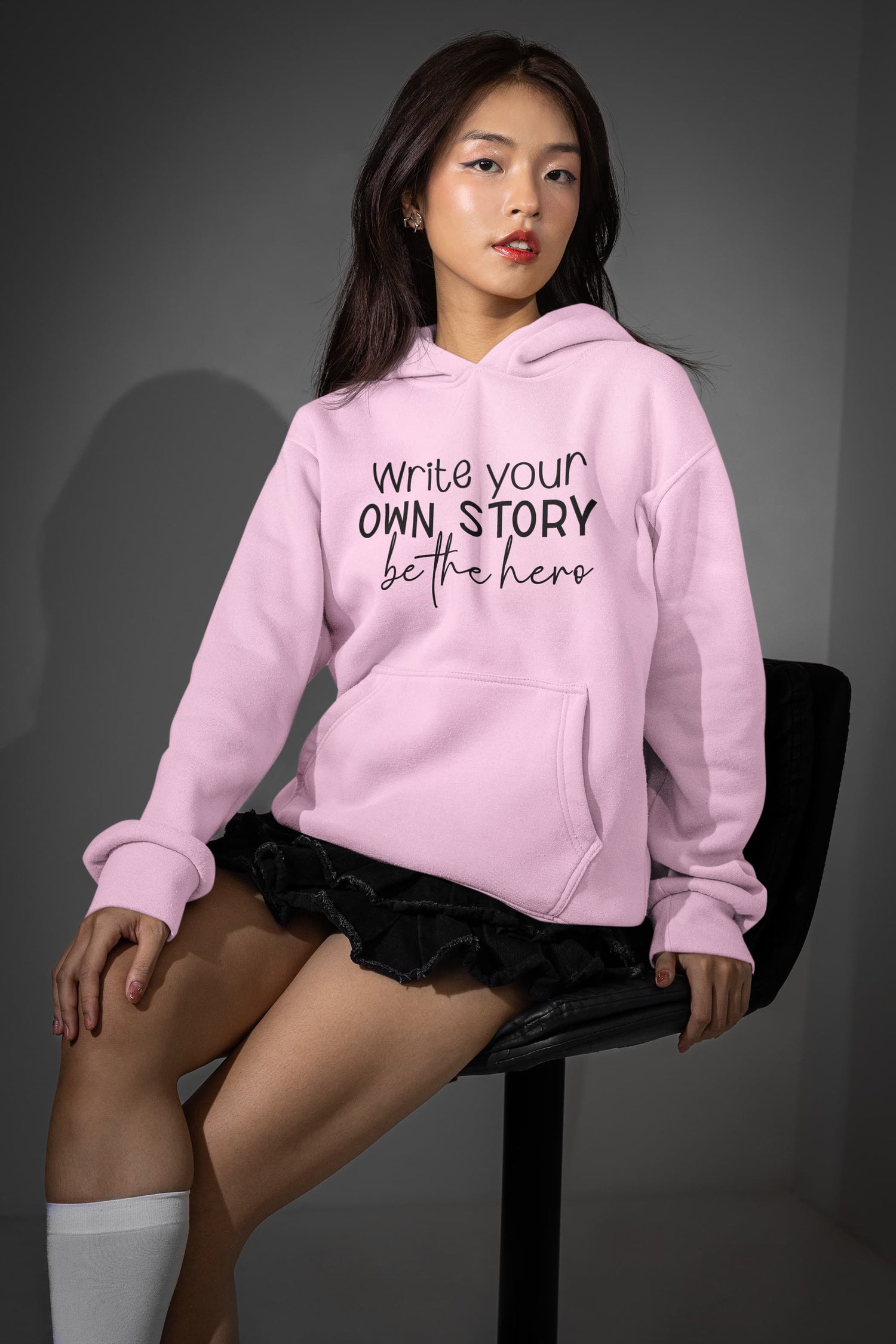 WOMENS LIGHT PINK HOODIES 