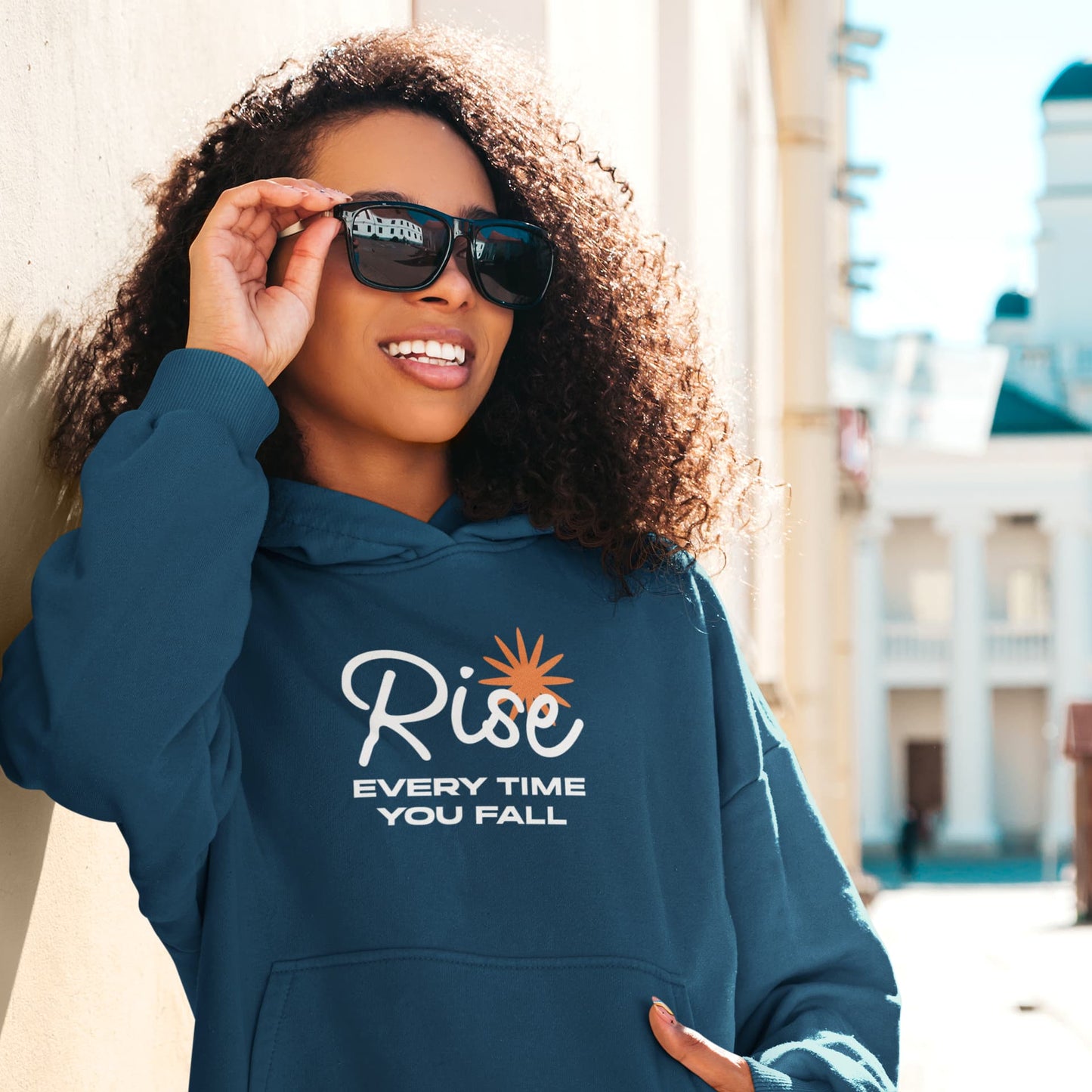 UNISEX NAVY BLUE HOODIES