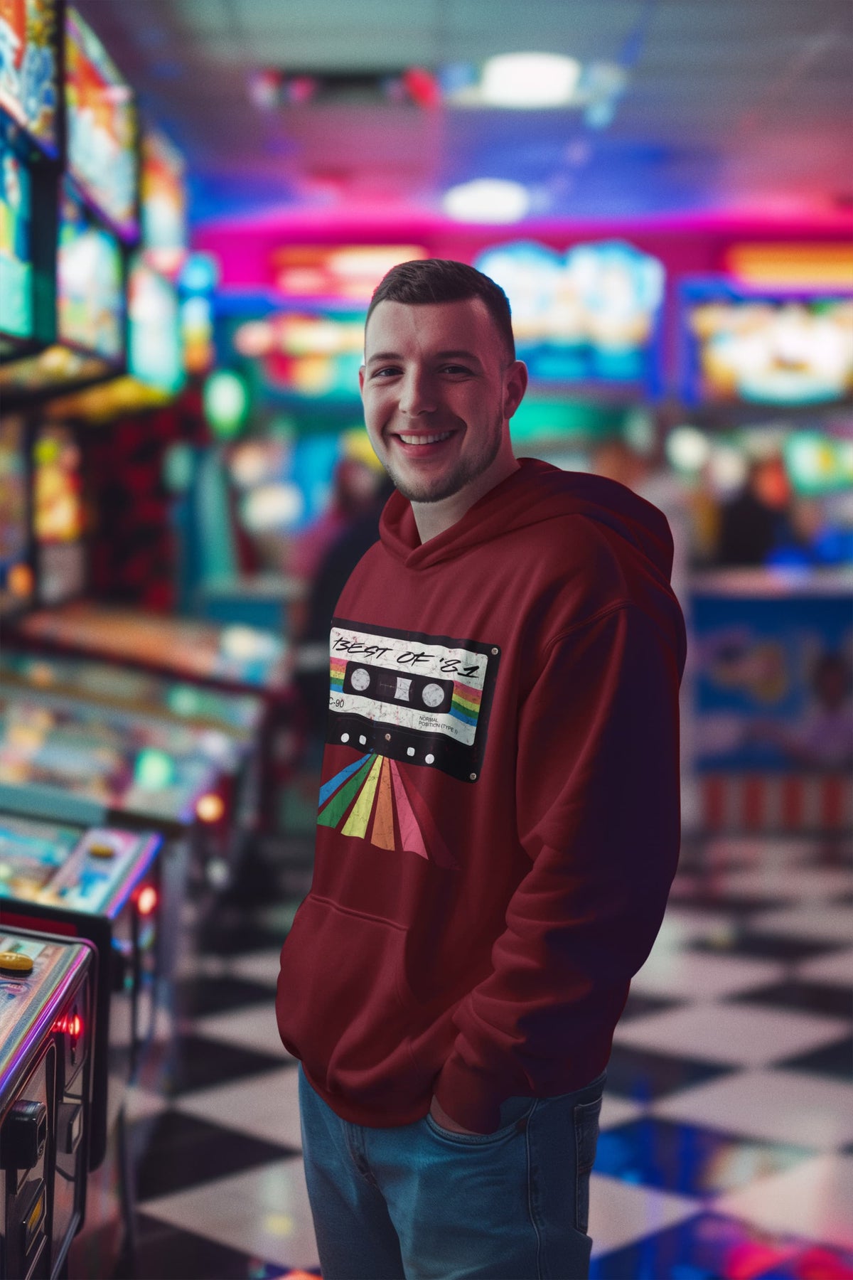 Men's Maroon Hoodies