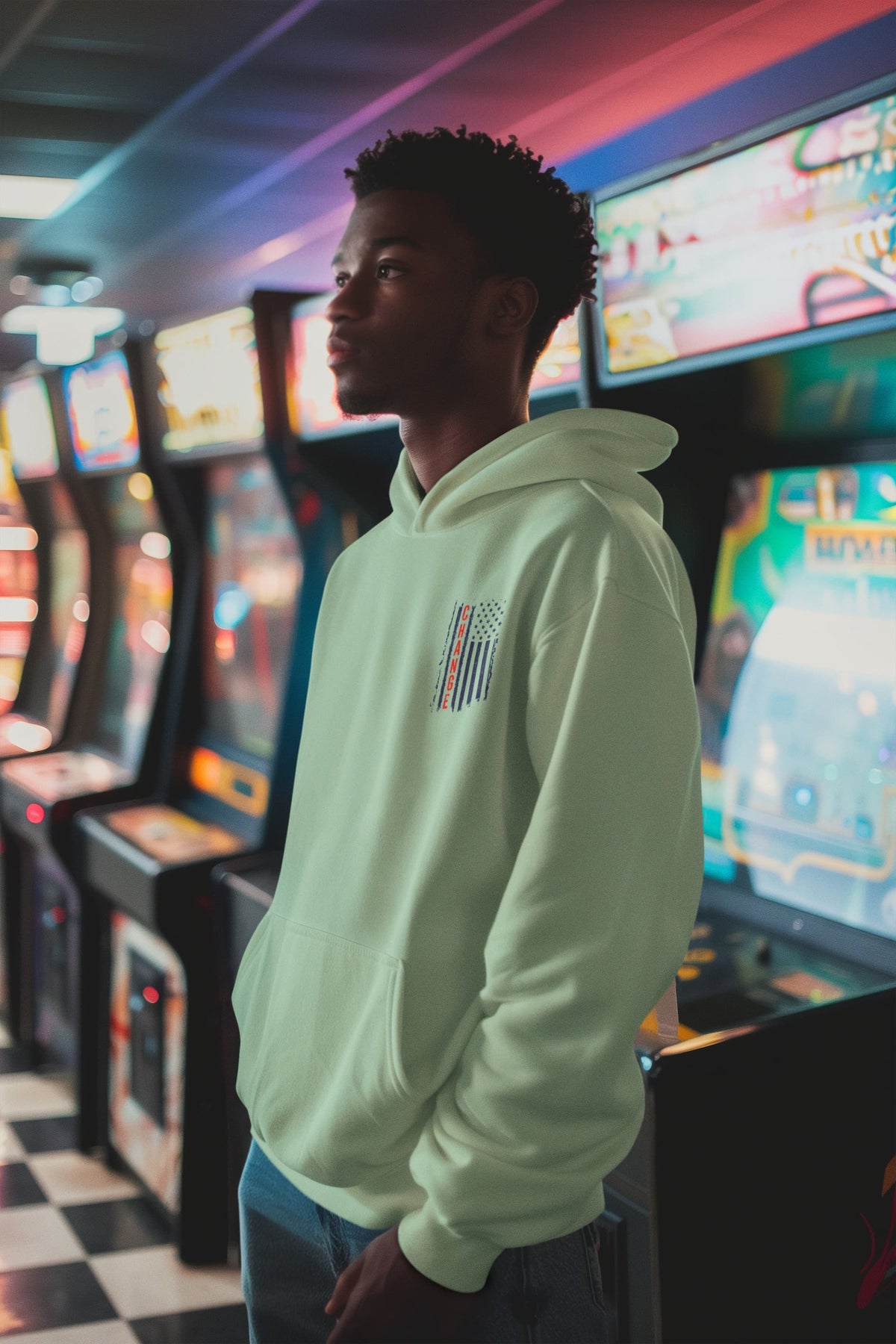 Men's Mint Green Hoodies