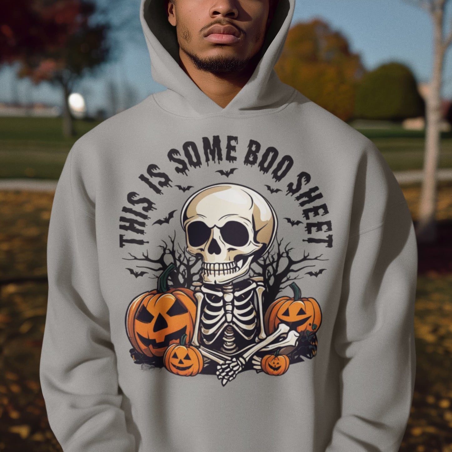 Men's Melange Grey Hoodies