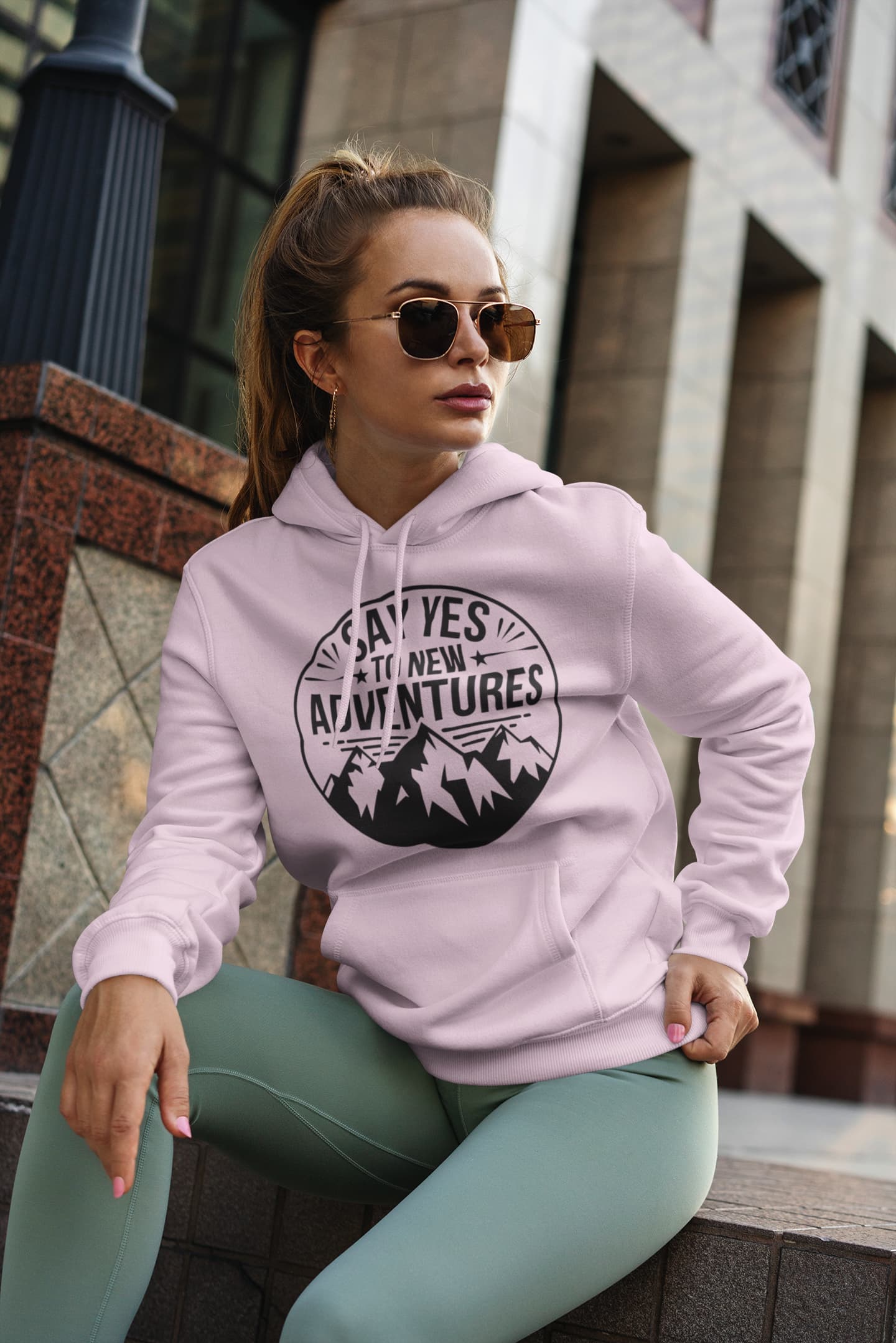 Men's Light Pink Hoodies