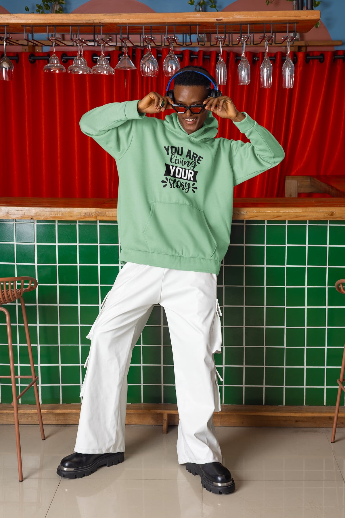 MENS MINT GREEN HOODIES 