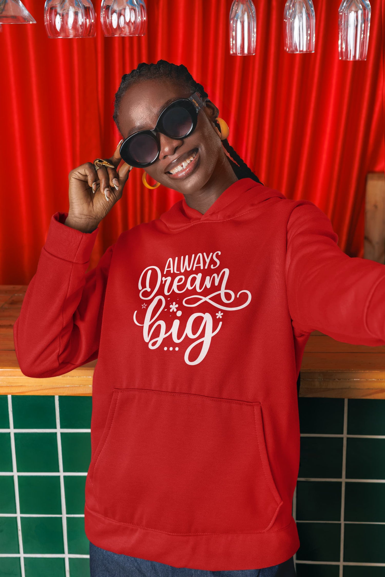 UNISEX RED HOODIES