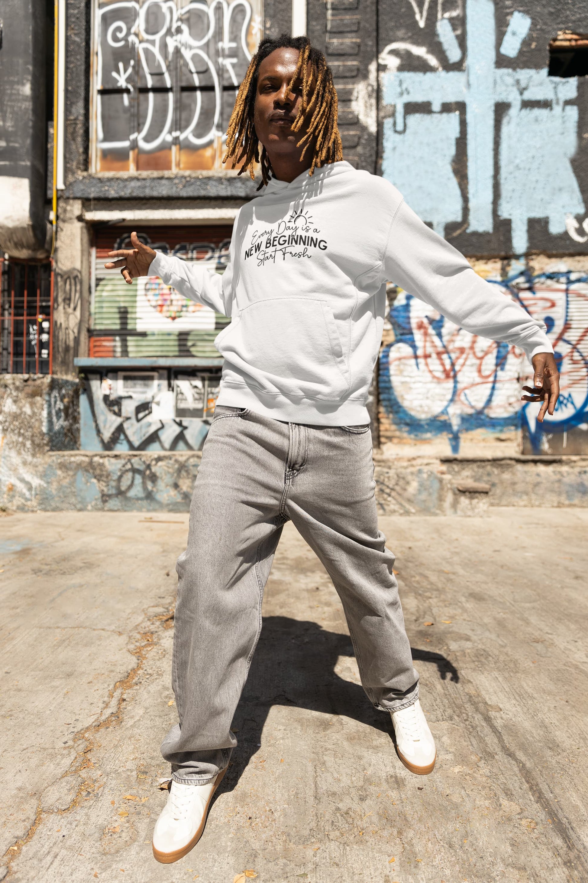 MENS WHITE HOODIES 