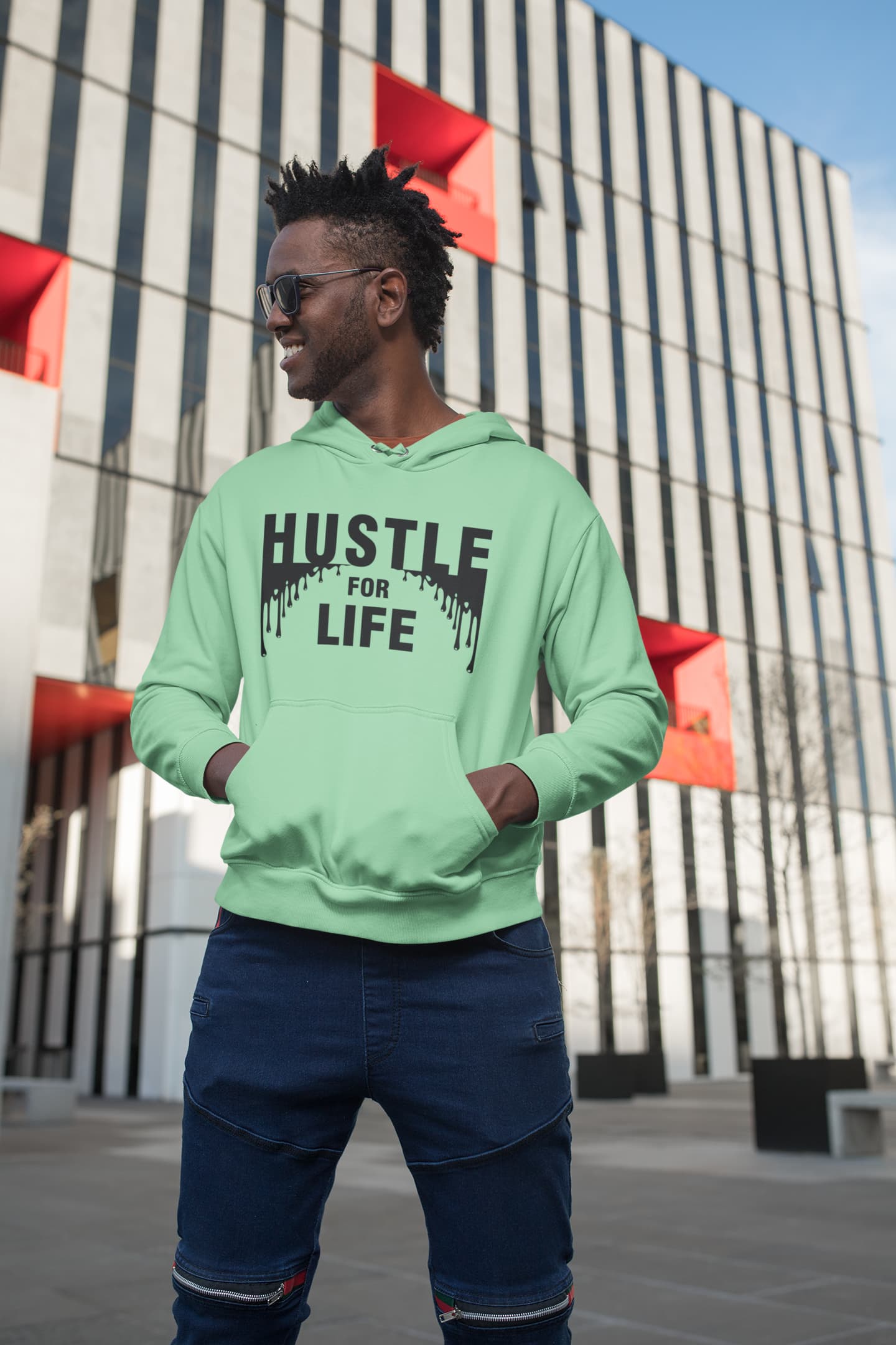Men's Mint Green Hoodies