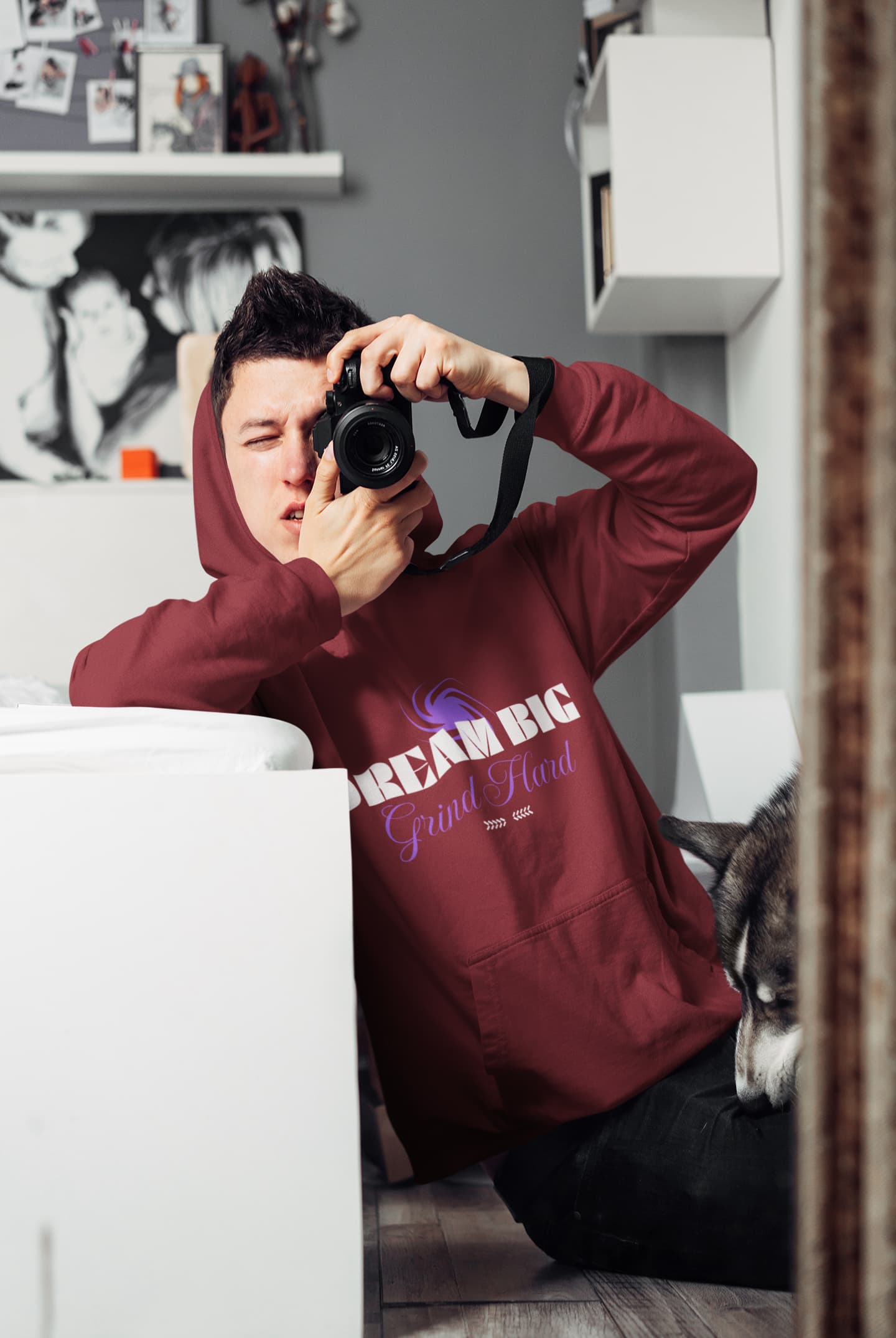 MENS MAROON HOODIES