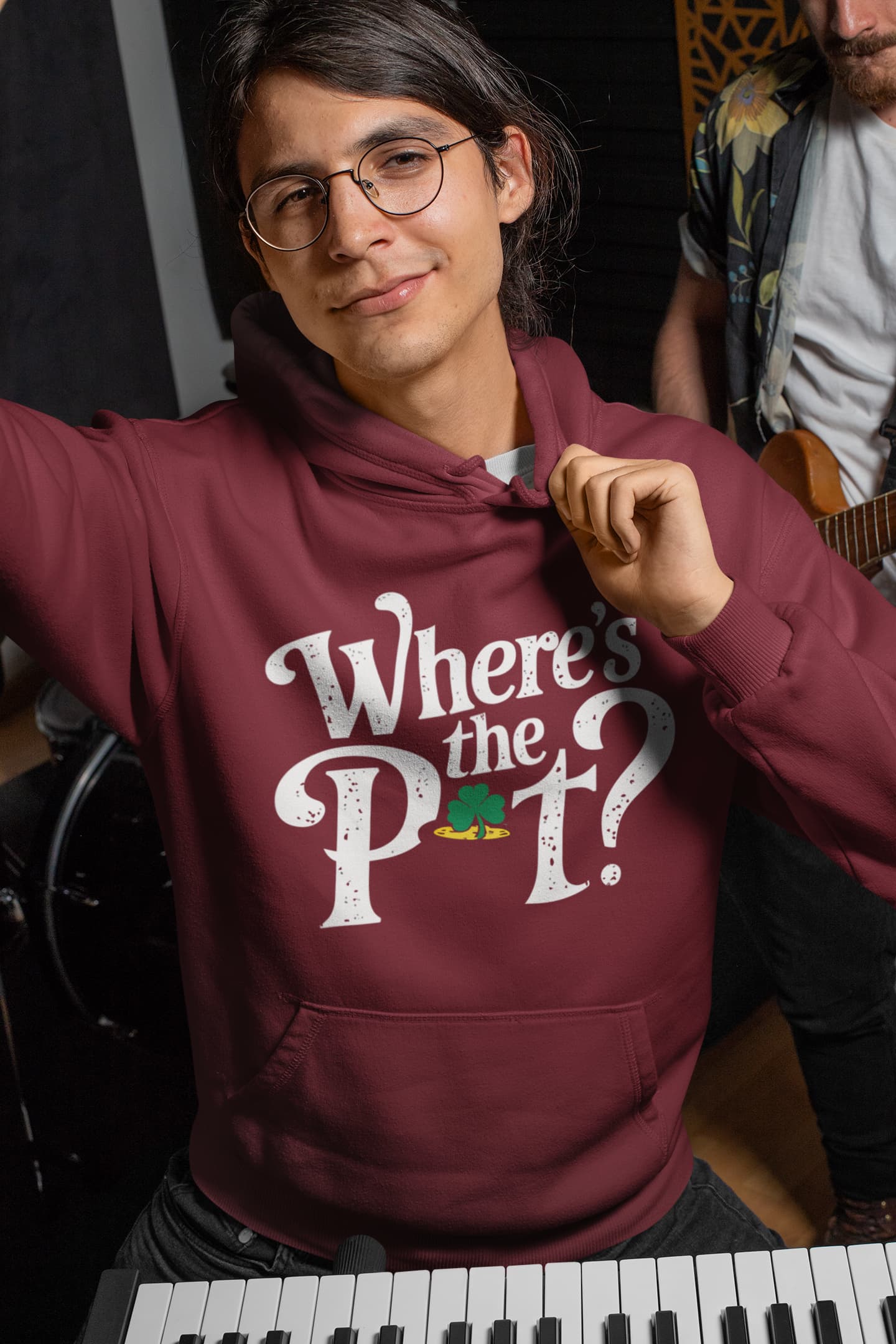 Men's Maroon Hoodies