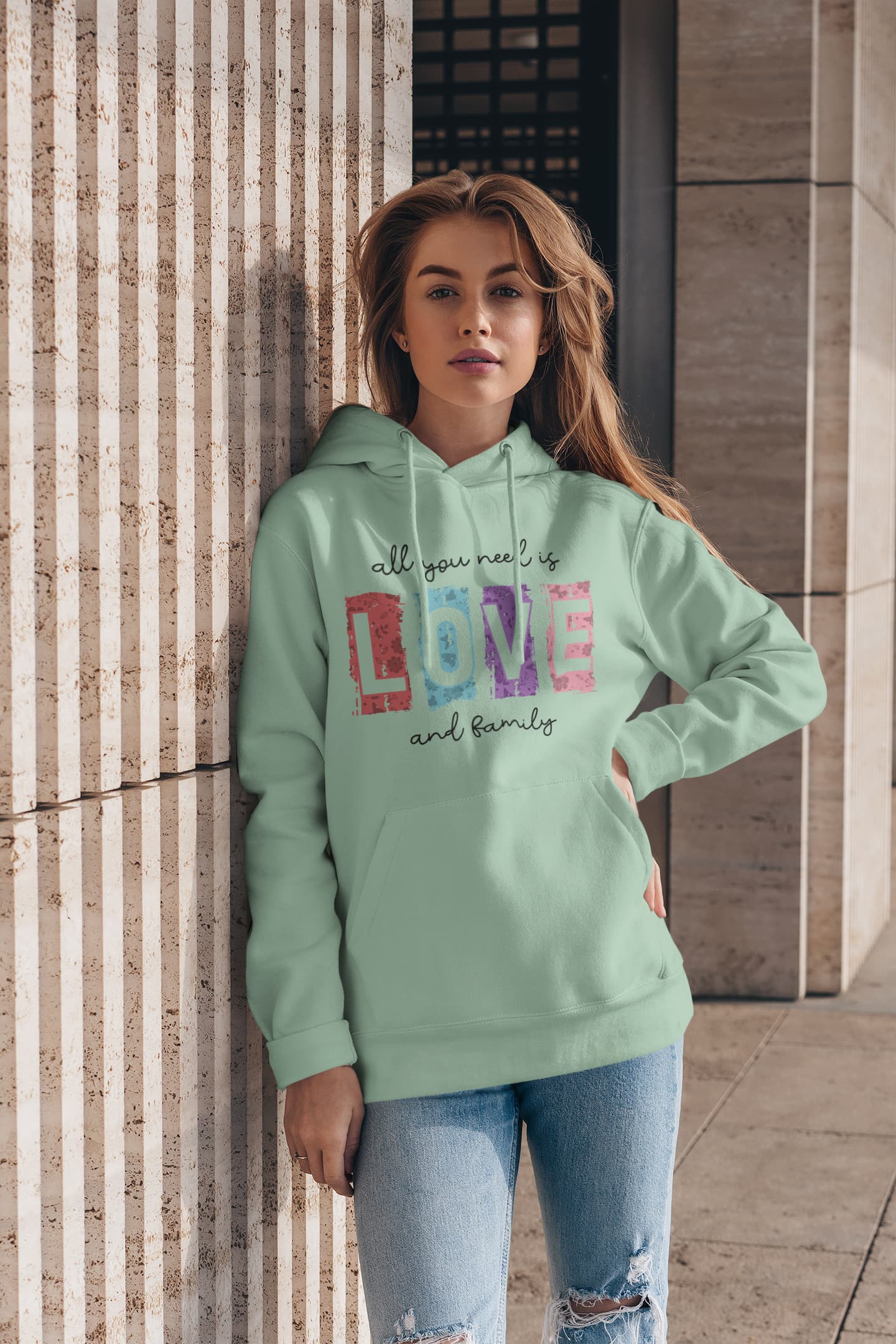 Men's Mint Green Hoodies
