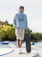 Men's Baby Blue Hoodies