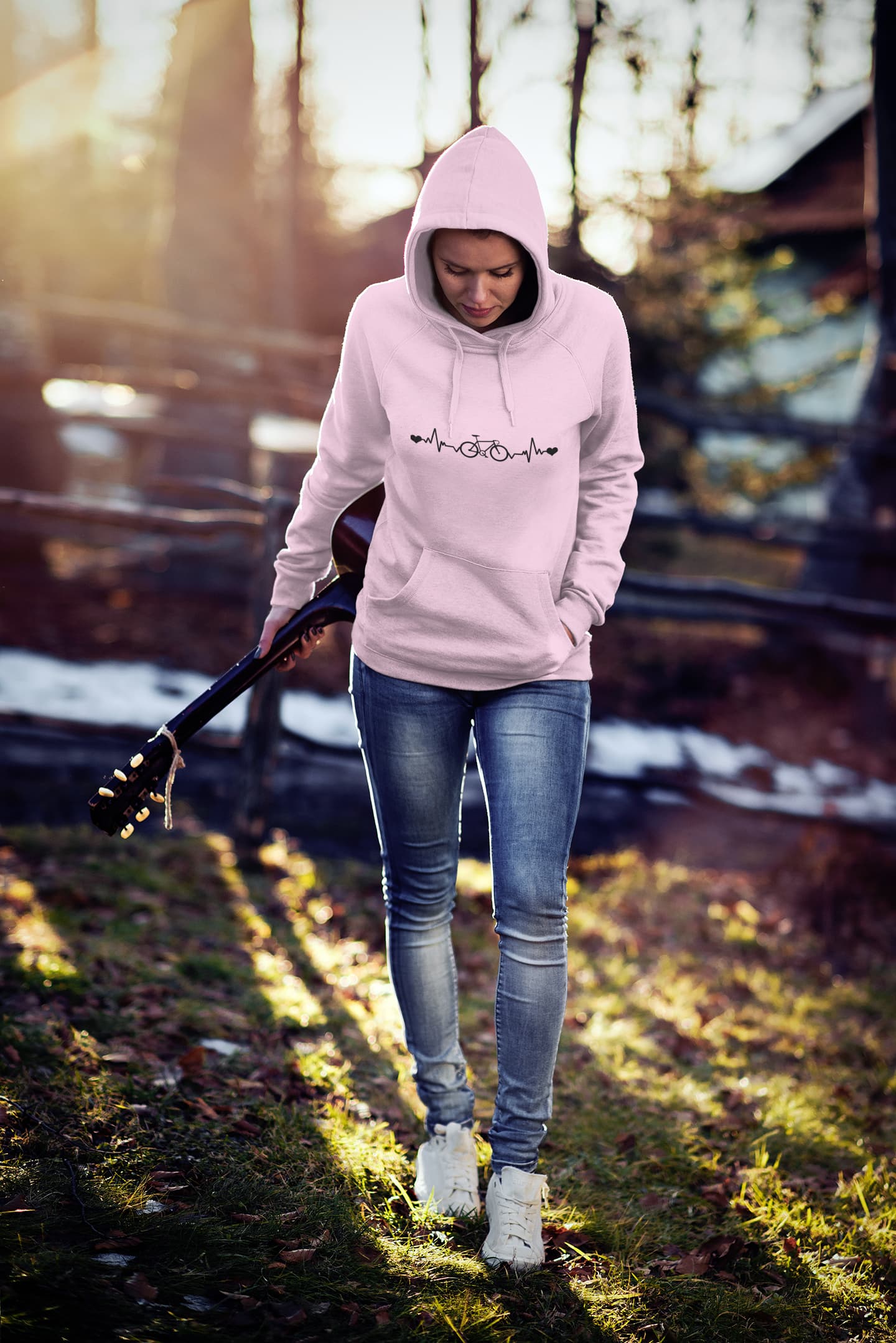 Men's Light Pink Hoodies