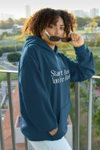 UNISEX NAVY BLUE HOODIES