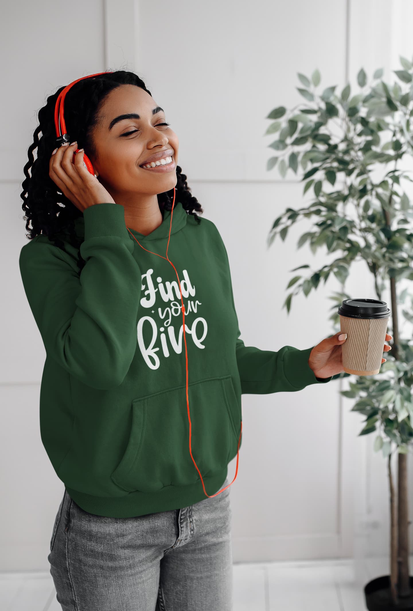 UNISEX OLIVE GREEN HOODIES
