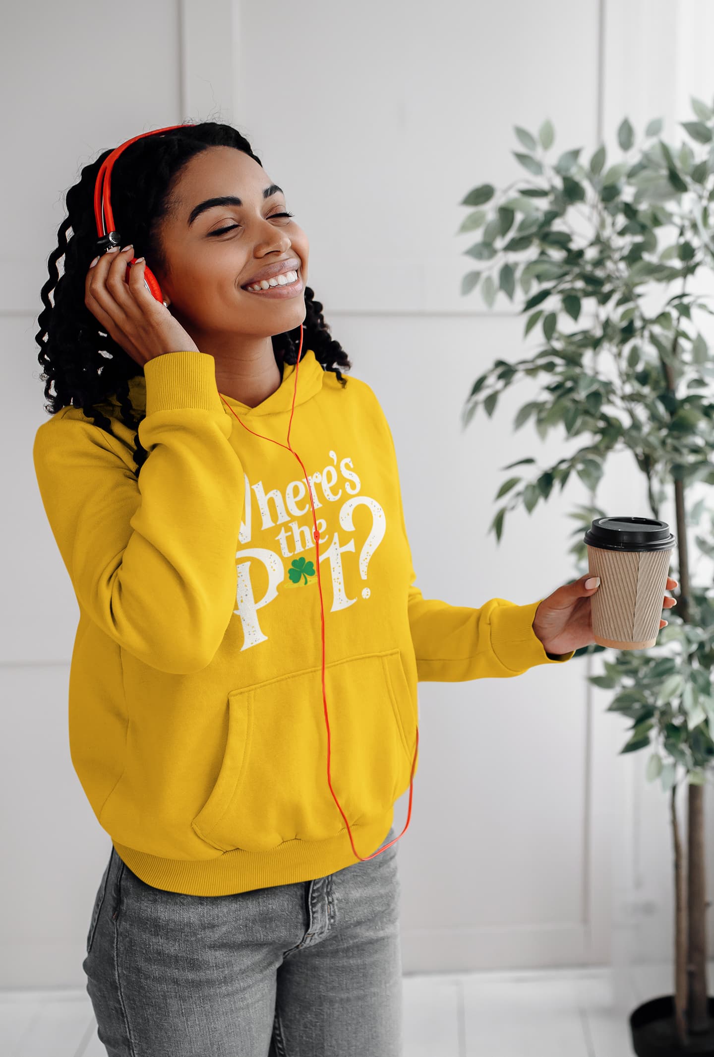 Men's Golden Yellow Hoodies