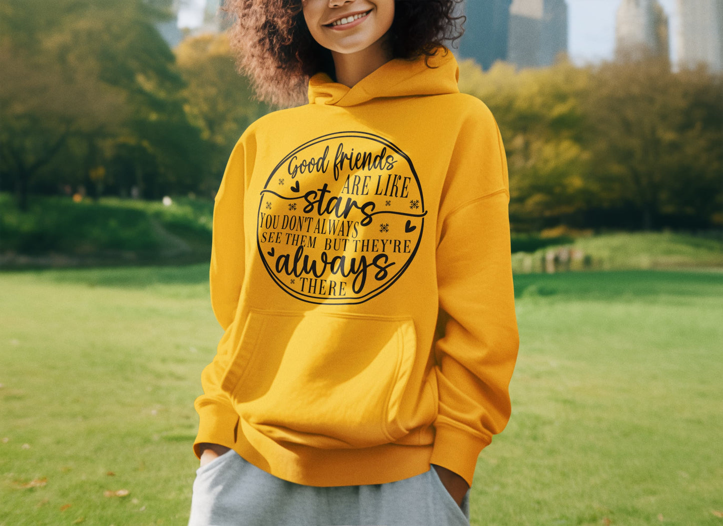Men's Golden Yellow Hoodies