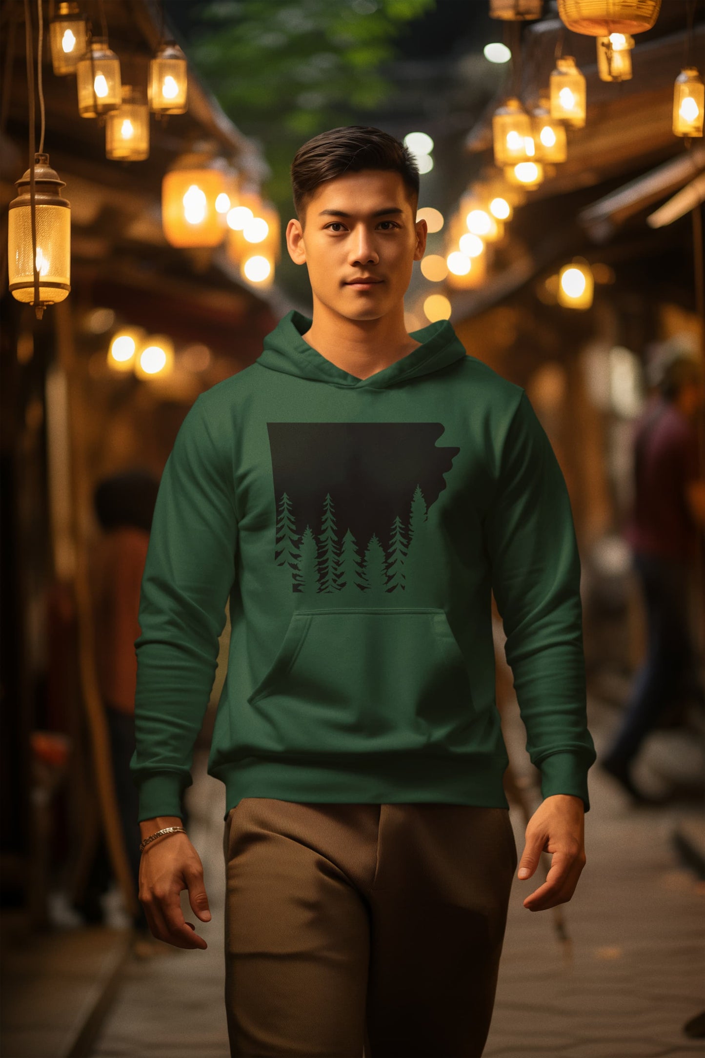 Men's Olive Green Hoodies