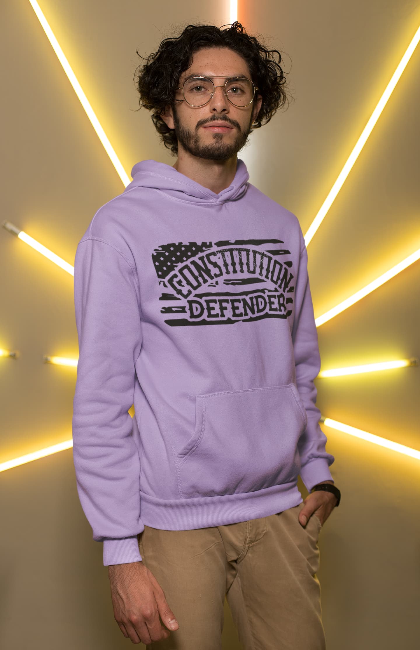 Men's Iris Lavender  Hoodies