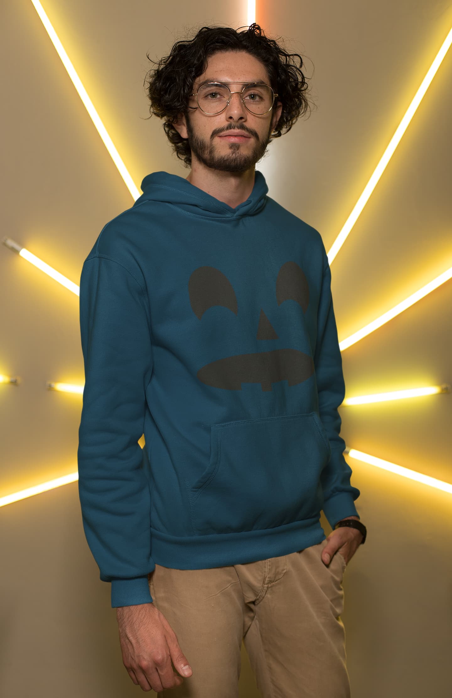 Men's Navy Blue Hoodies