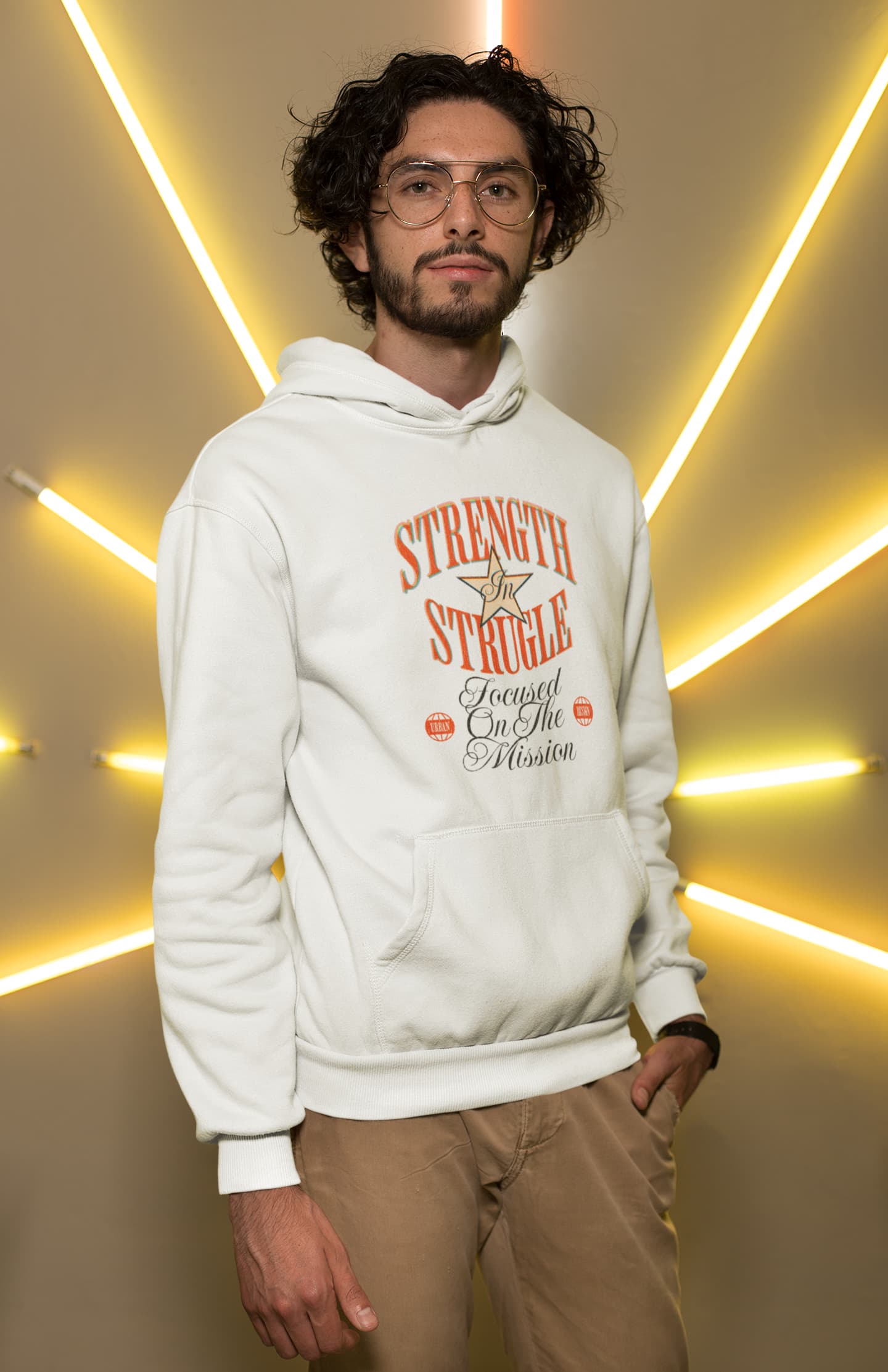 Men's White Hoodies