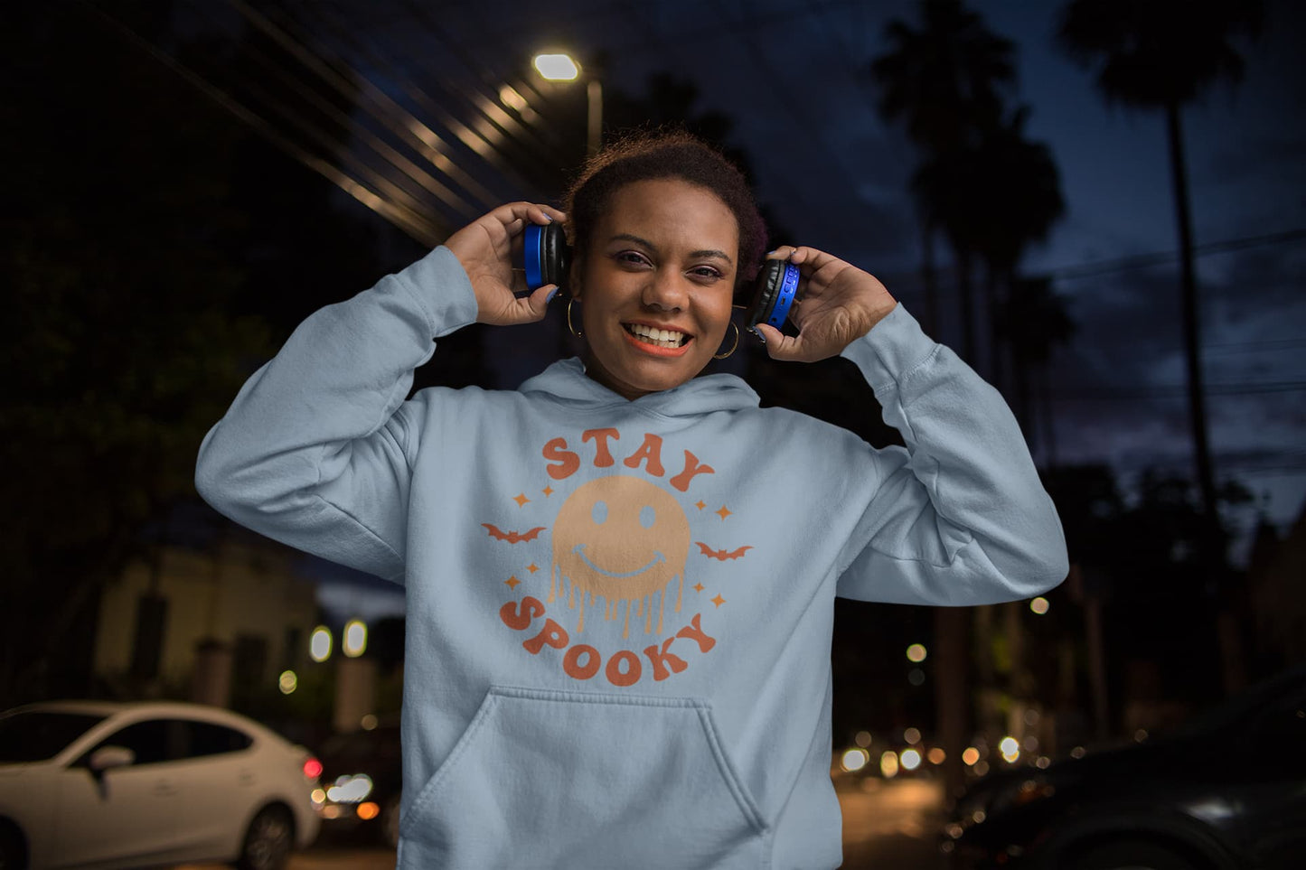 Women's Baby Blue Hoodies