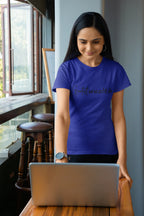 WOMENS ROYAL BLUE ROUNDNECK T-SHIRT