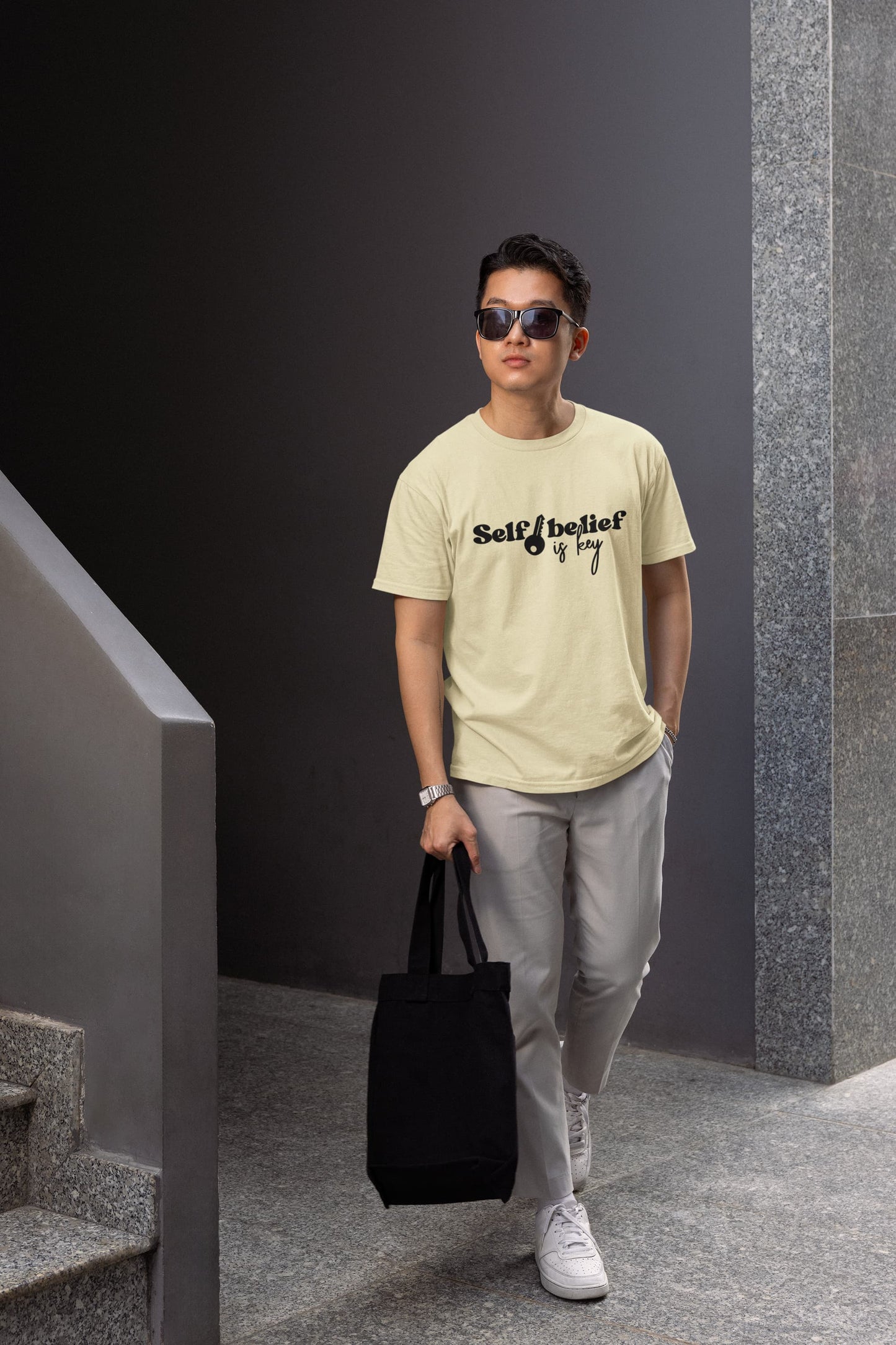 MENS ALMOND ROUNDNECK T-SHIRT