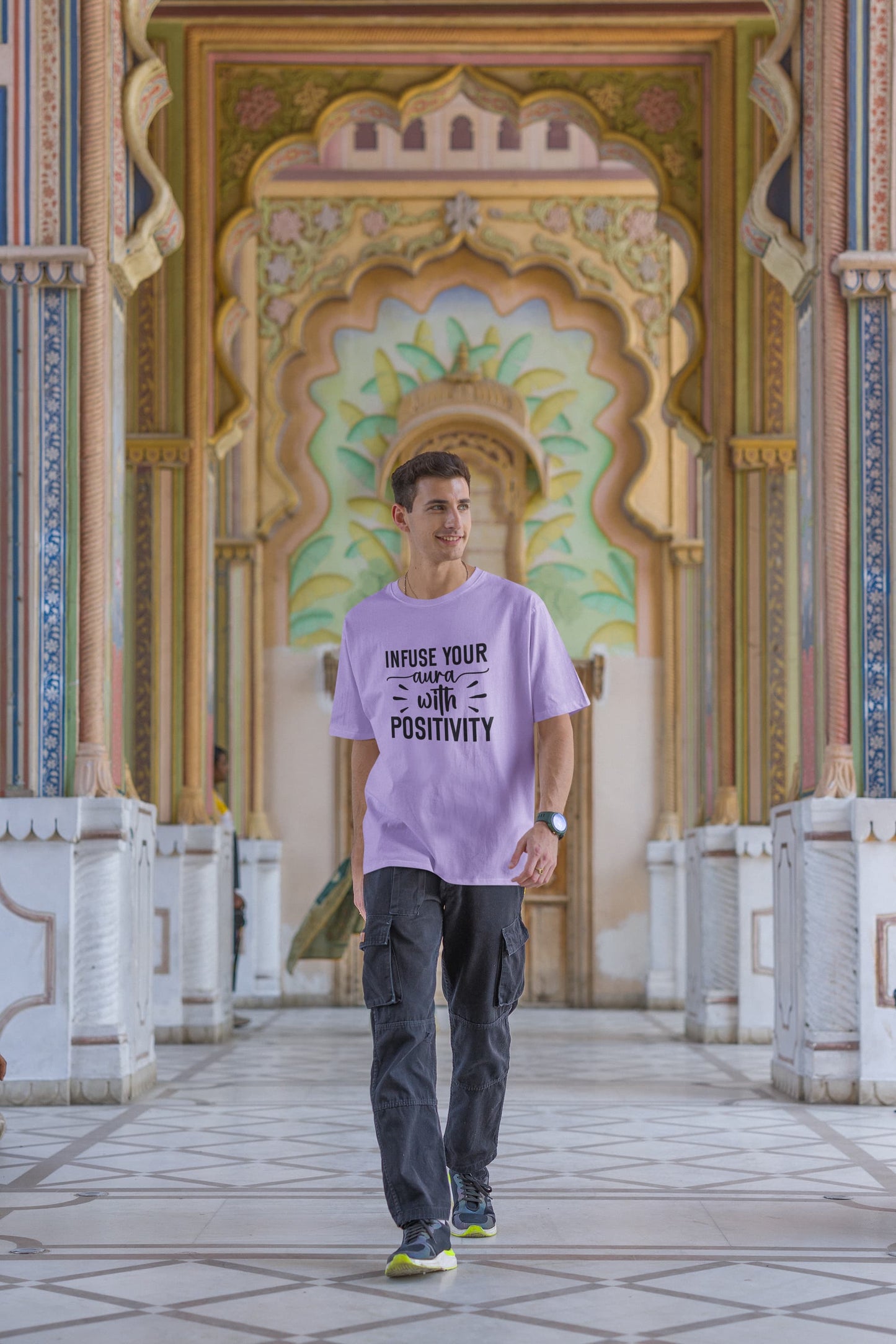 UNISEX IRIS LAVENDER OVERSIZED T-SHIRT