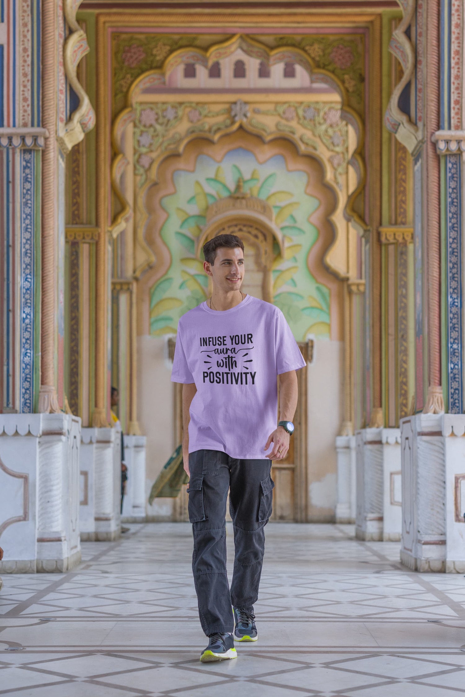 UNISEX IRIS LAVENDER OVERSIZED T-SHIRT