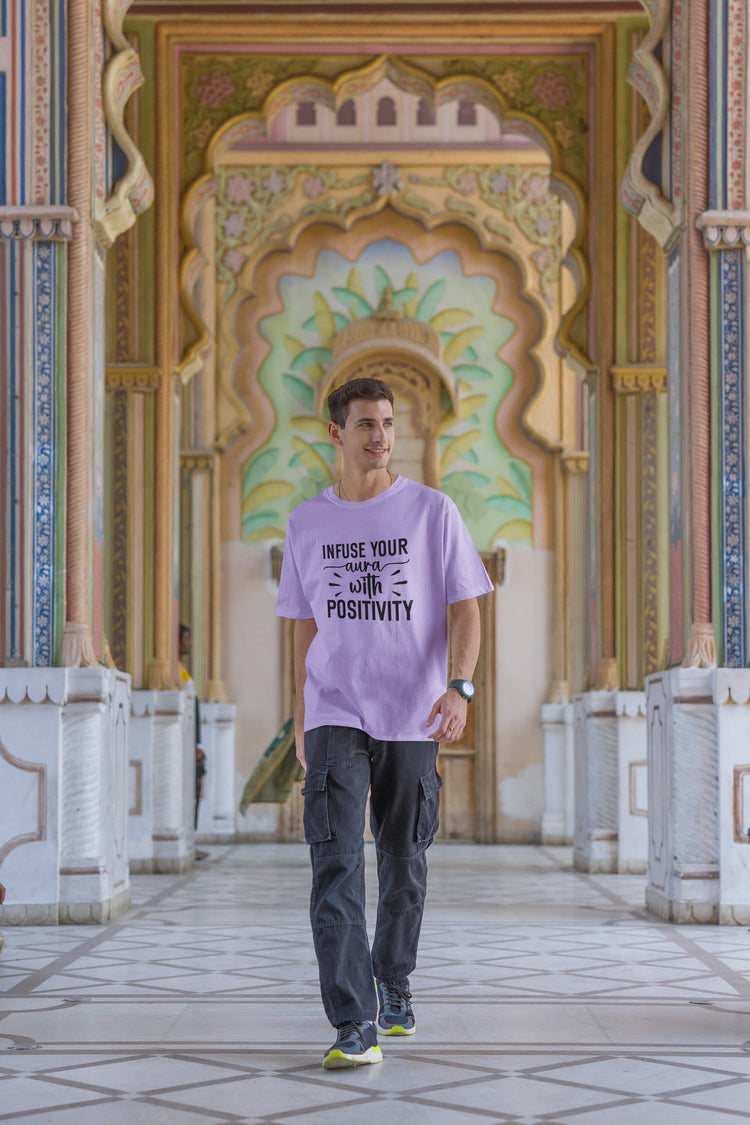 UNISEX IRIS LAVENDER OVERSIZED T-SHIRT