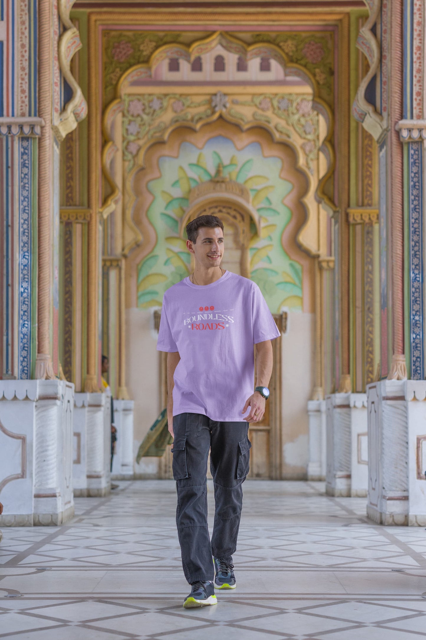 UNISEX IRIS LAVENDER OVERSIZED T-SHIRT