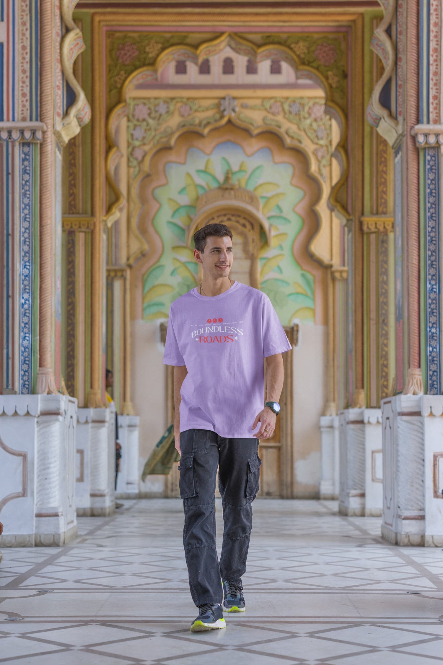 UNISEX IRIS LAVENDER OVERSIZED T-SHIRT