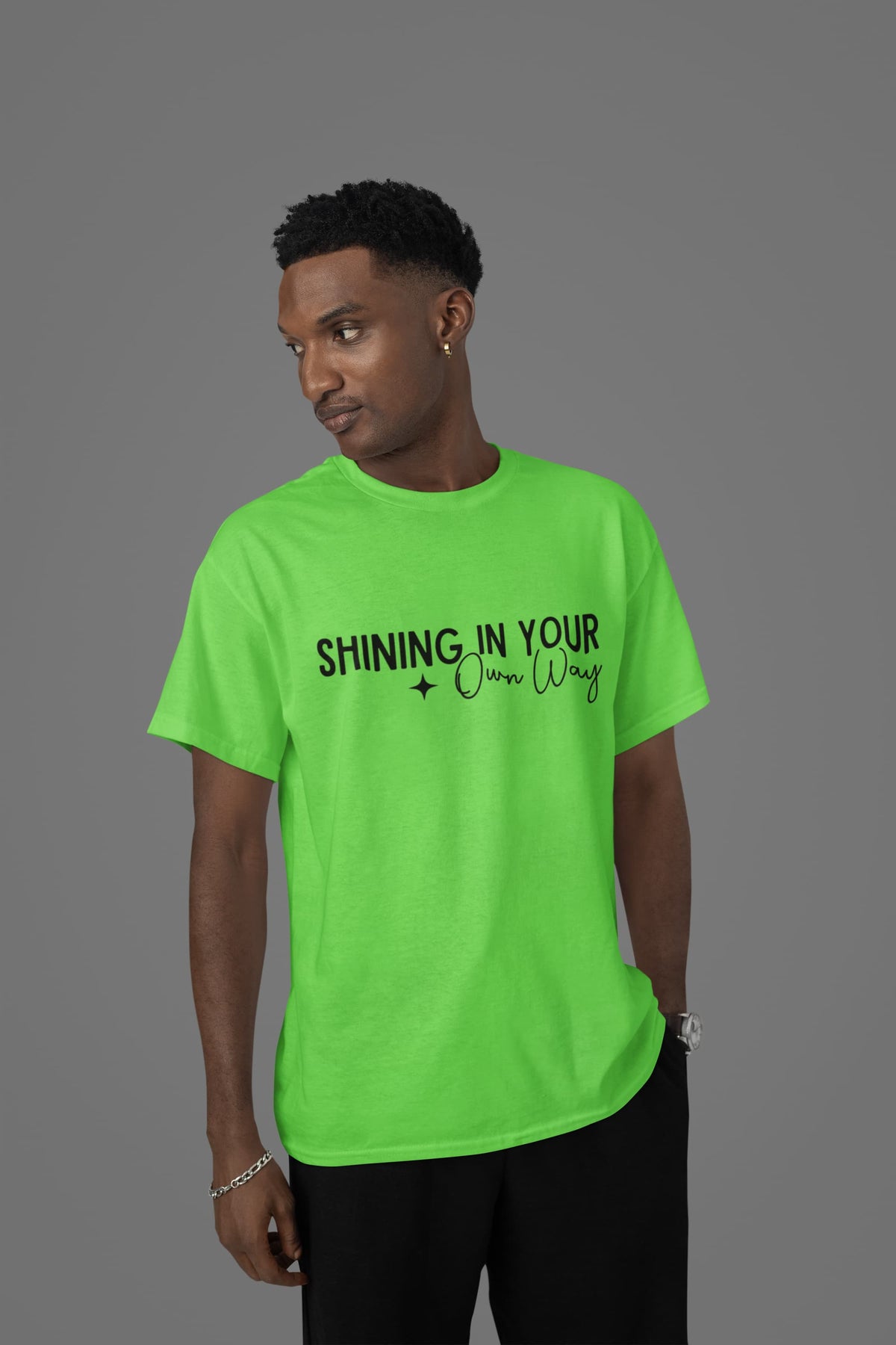 Karavirs® Cypress Liril Green graphic tee for men India
