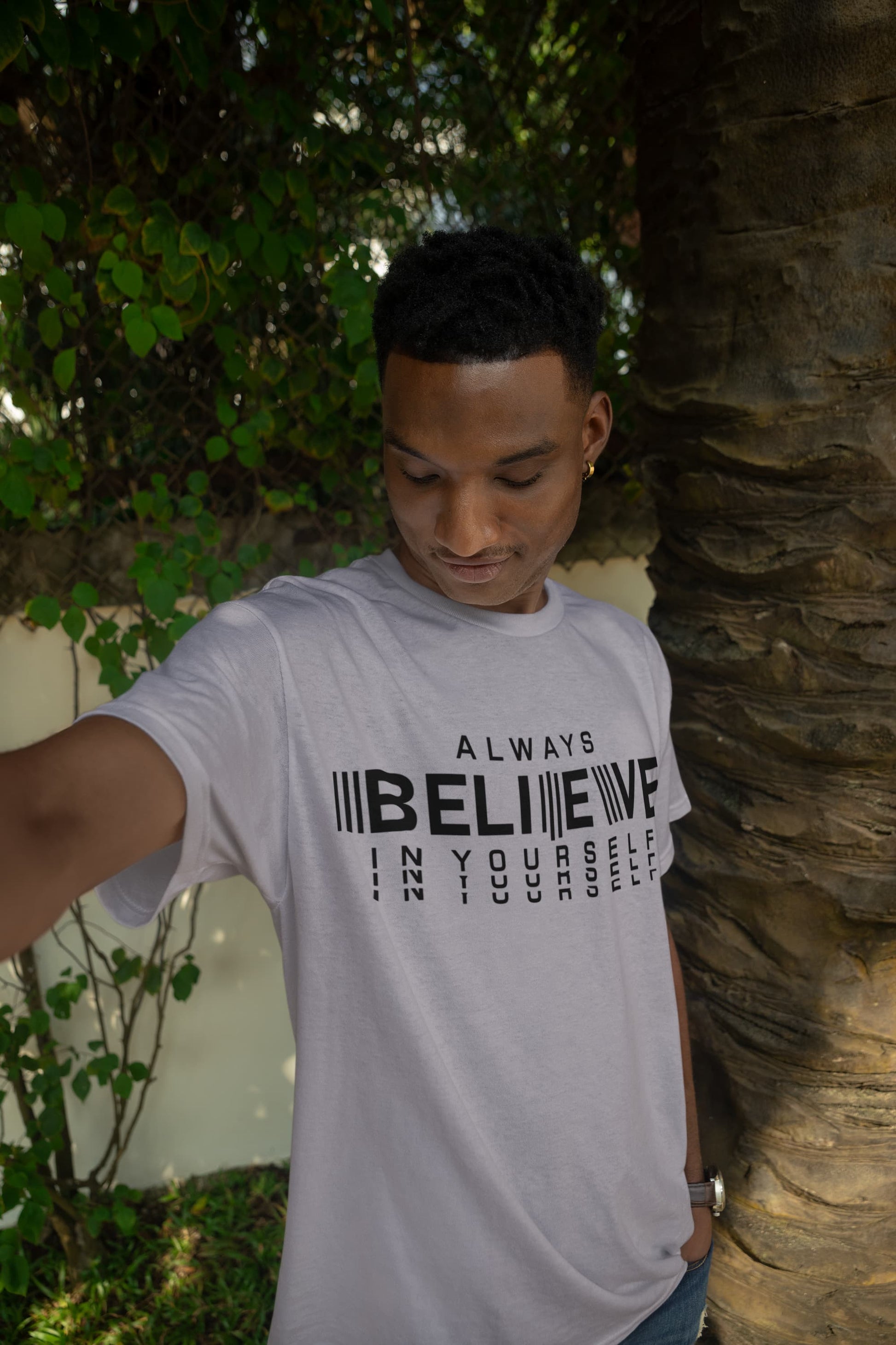 Men's Silver Frost Round Neck T-shirts