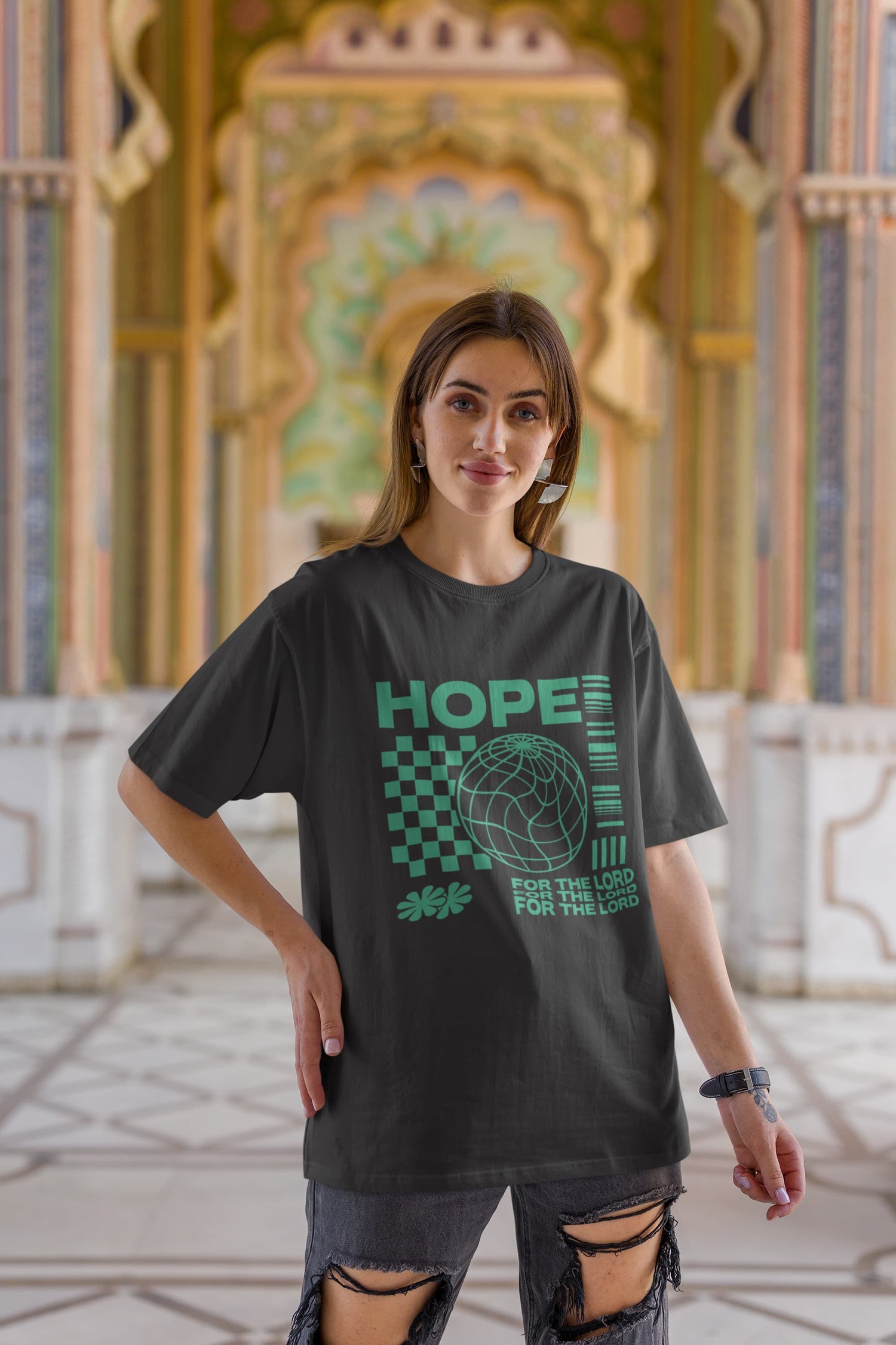 UNISEX BLACK OVERSIZED T-SHIRT 
