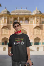 MENS BLACK OVERSIZED ROUNDNECK T-SHIRT