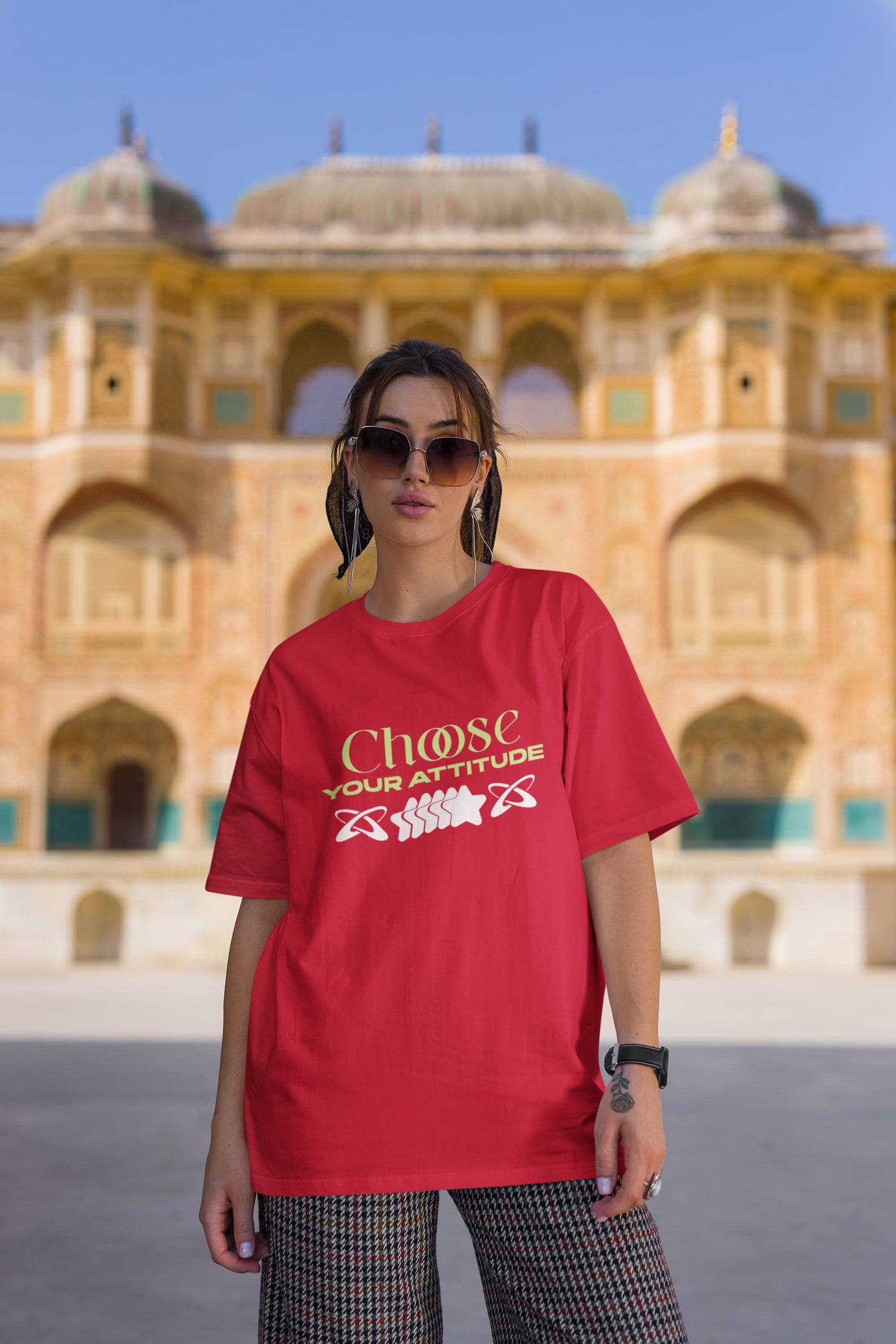 UNISEX RED OVERSIZED T-SHIRT 