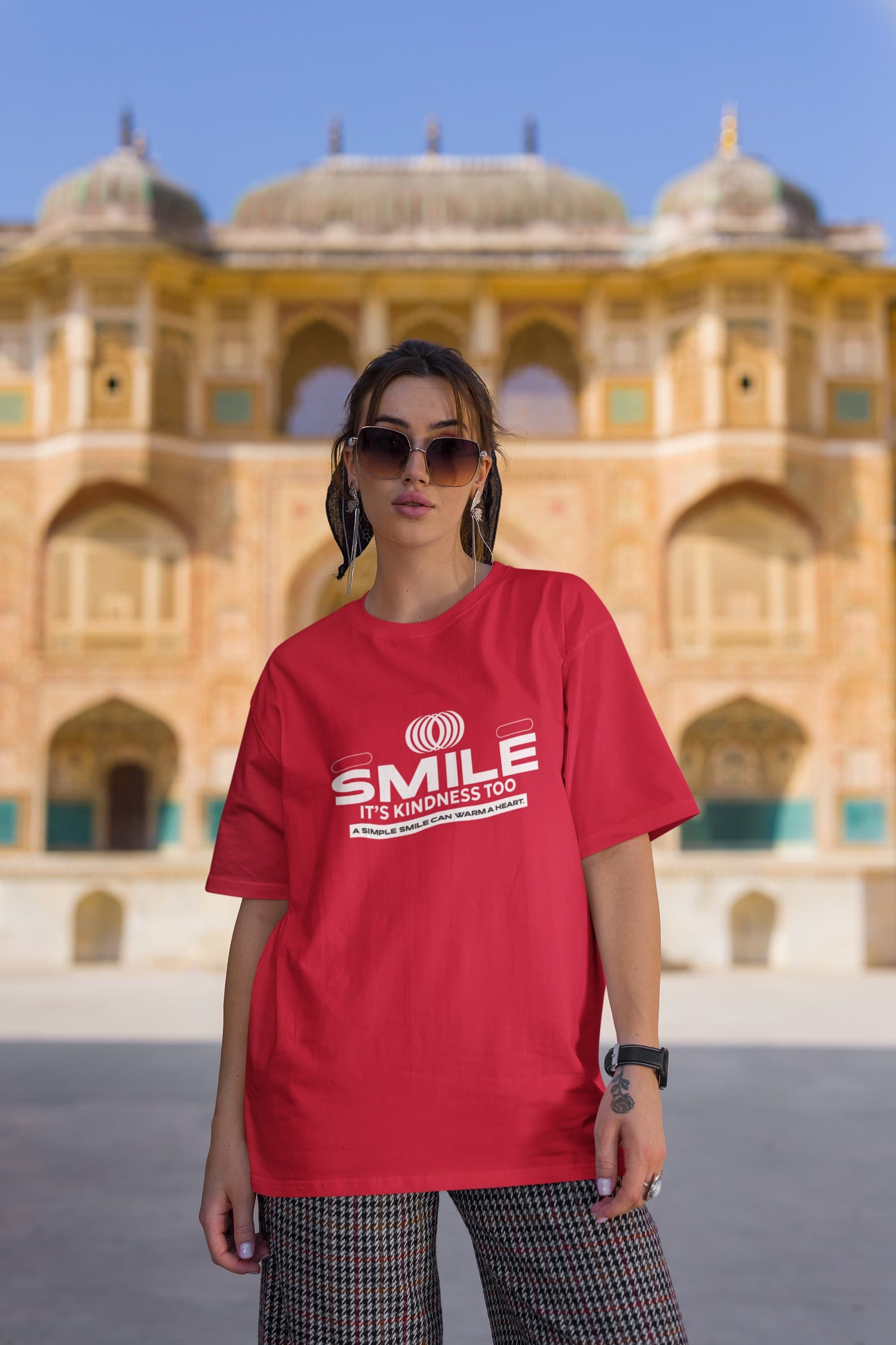 UNISEX RED OVERSIZED T-SHIRT 