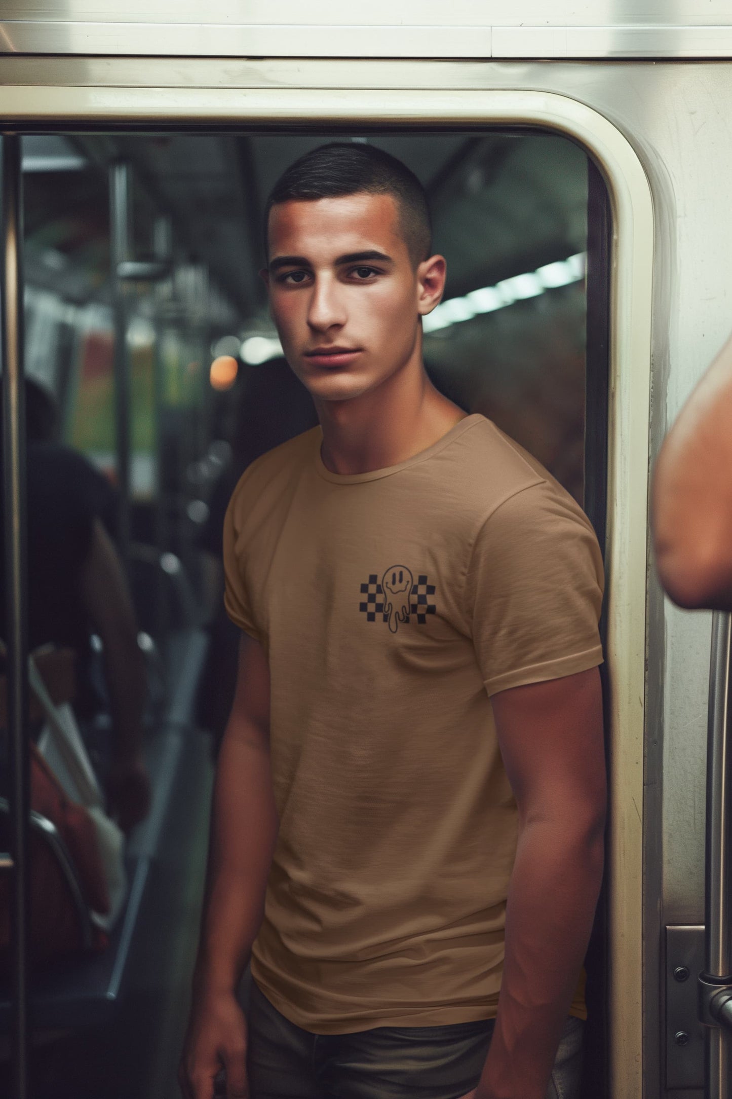Men's Chocolate Brown Round Neck T-shirts