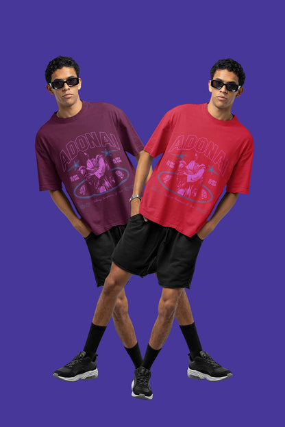 Men' Oversized Round Neck T-shirt