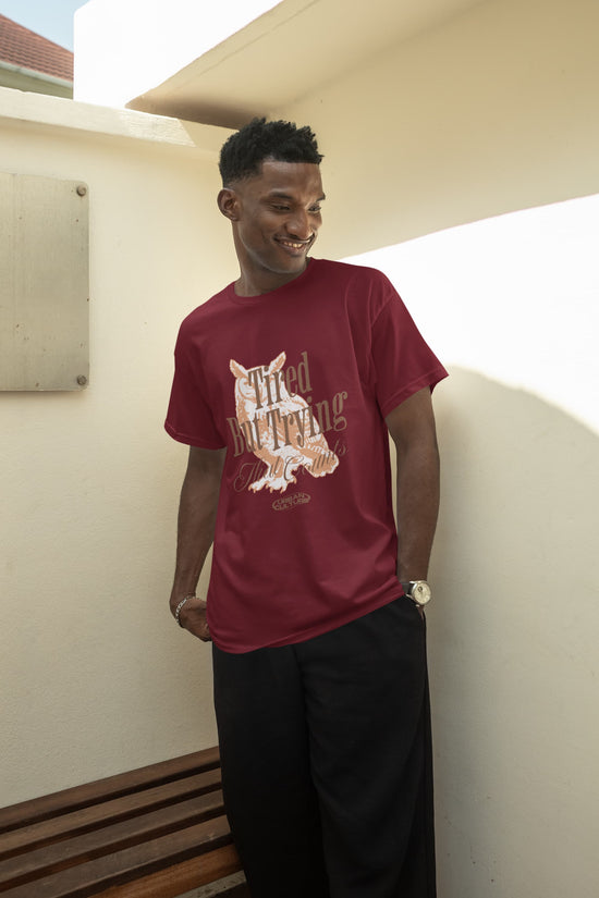 MENS MAROON ROUNDNECK T-SHIRT