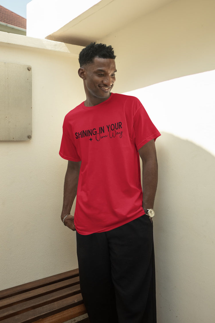 MENS RED ROUNDNECK T-SHIRT