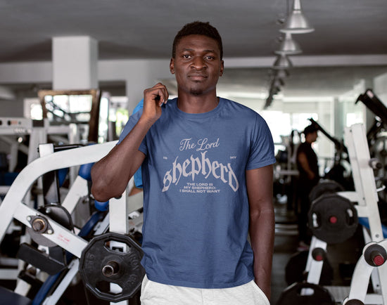 MENS SMOKE BLUE ROUNDNECK T-SHIRT